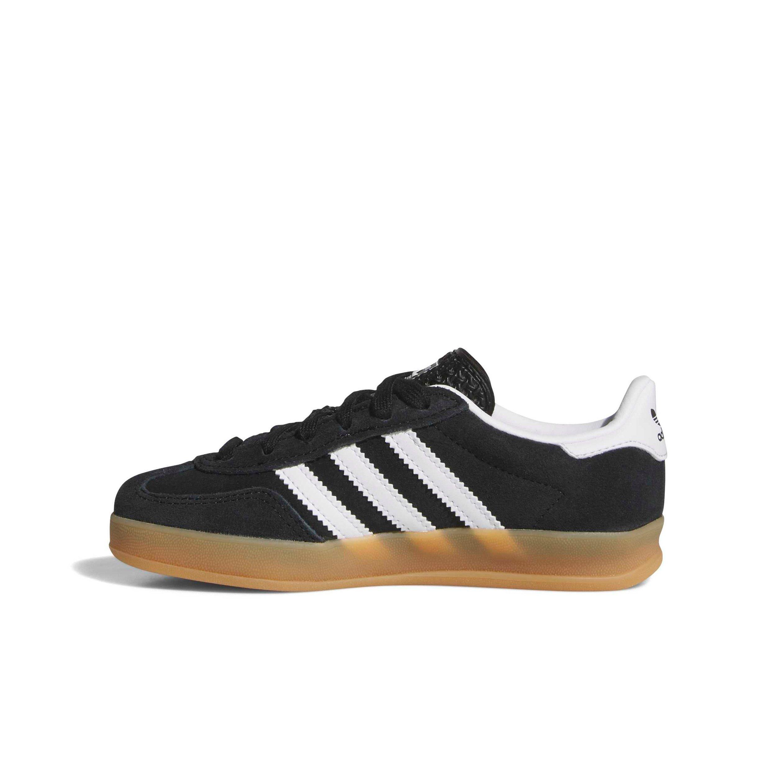 adidas Originals Gazelle Indoor "Core Black/Ftwr White/Gum 2" Preschool Boys' Shoe - BLACK/WHITE/GUM Thumbnail View 2