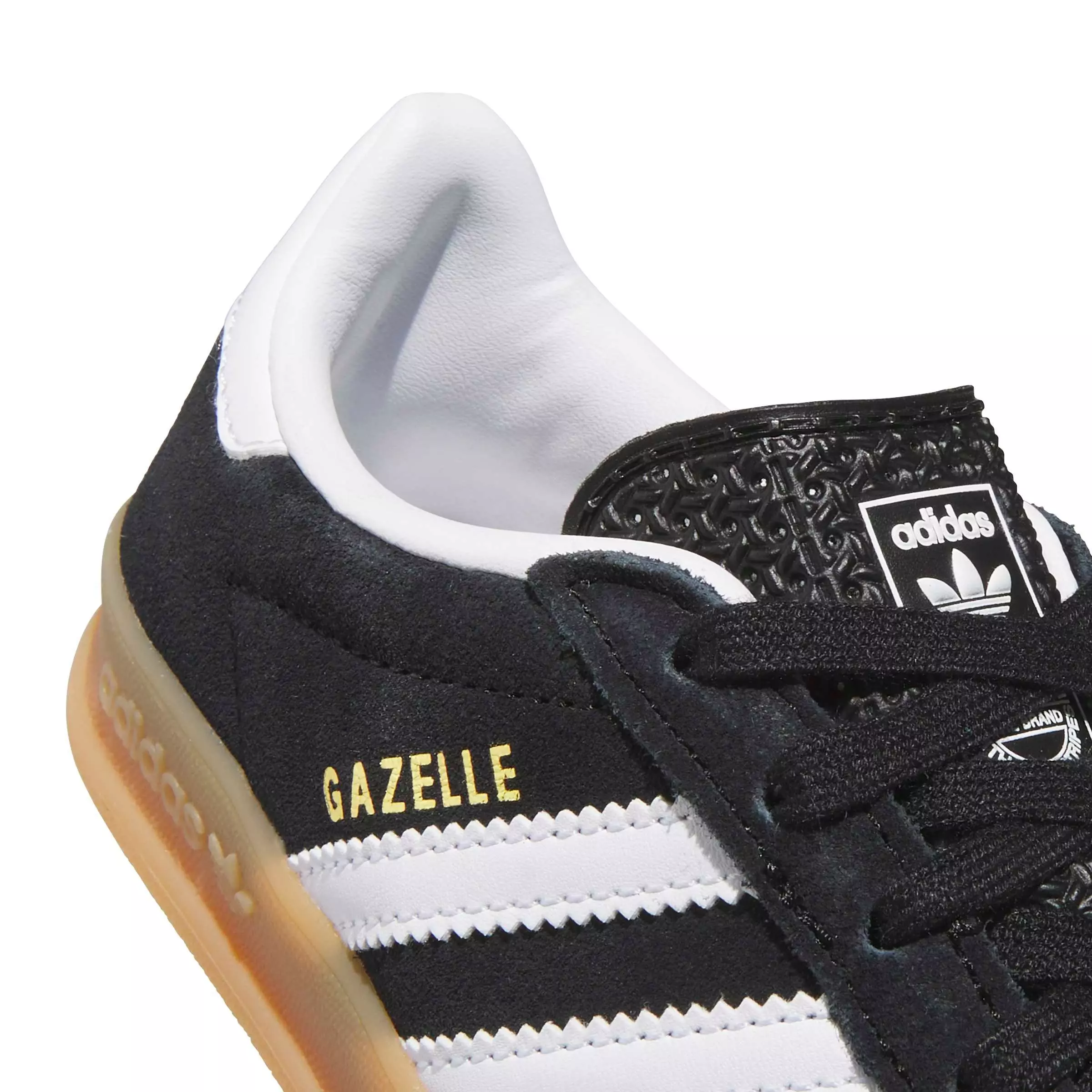 adidas Originals Gazelle Indoor "Core Black/Ftwr White/Gum 2" Preschool Boys' Shoe - BLACK/WHITE/GUM