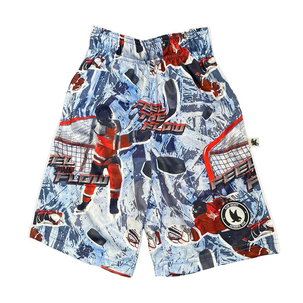 Flow Society Big Boys' Feel the Flow Hockey Shorts - Ice Blue - ICE BLUE Thumbnail View 1