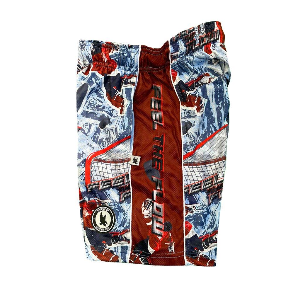 Flow Society Big Boys' Feel the Flow Hockey Shorts - Ice Blue - ICE BLUE Thumbnail View 3