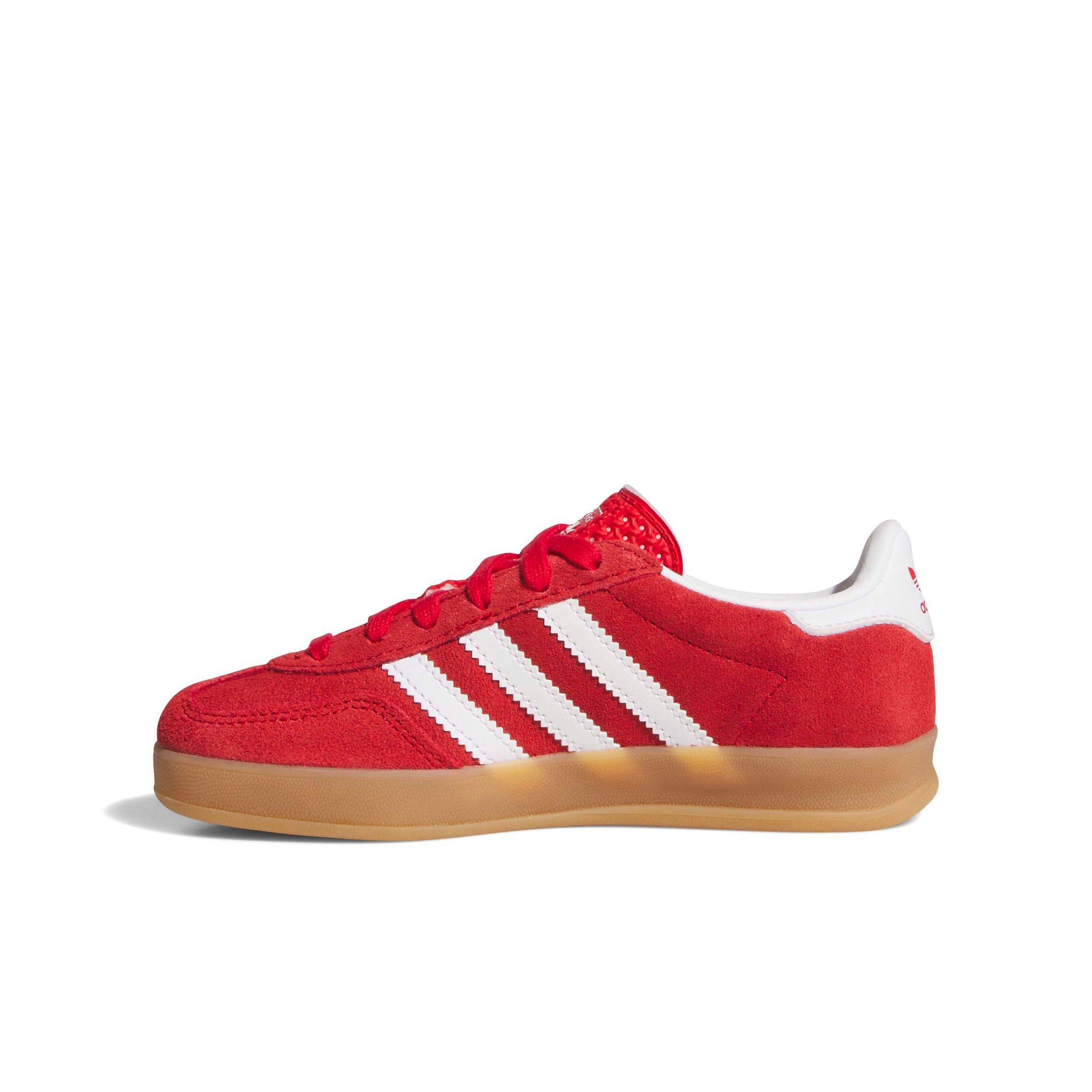 adidas Originals Gazelle Indoor "Better Scarlet/Ftwr White/Gum 2" Preschool Boys' Shoe - SCARLET/WHITE/GUM Thumbnail View 2