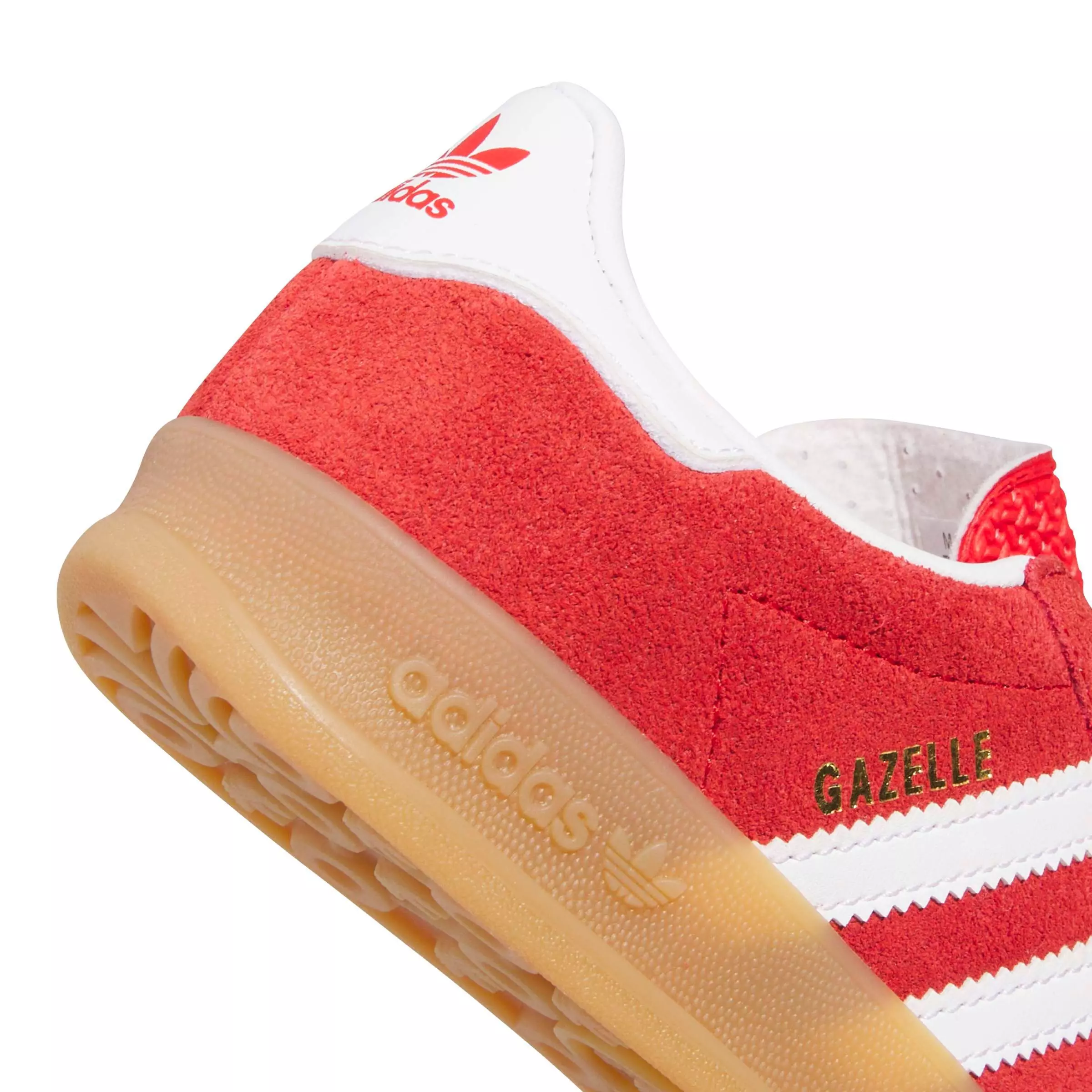adidas Originals Gazelle Indoor "Better Scarlet/Ftwr White/Gum 2" Preschool Boys' Shoe - SCARLET/WHITE/GUM
