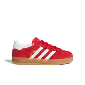 adidas Originals Gazelle Indoor "Better Scarlet/Ftwr White/Gum 2" Preschool Boys' Shoe