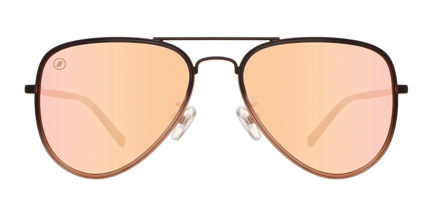 Blenders A Series Heavenly Shine Polarized Mirrored Sunglasses - BLACK/PINK Thumbnail View 1