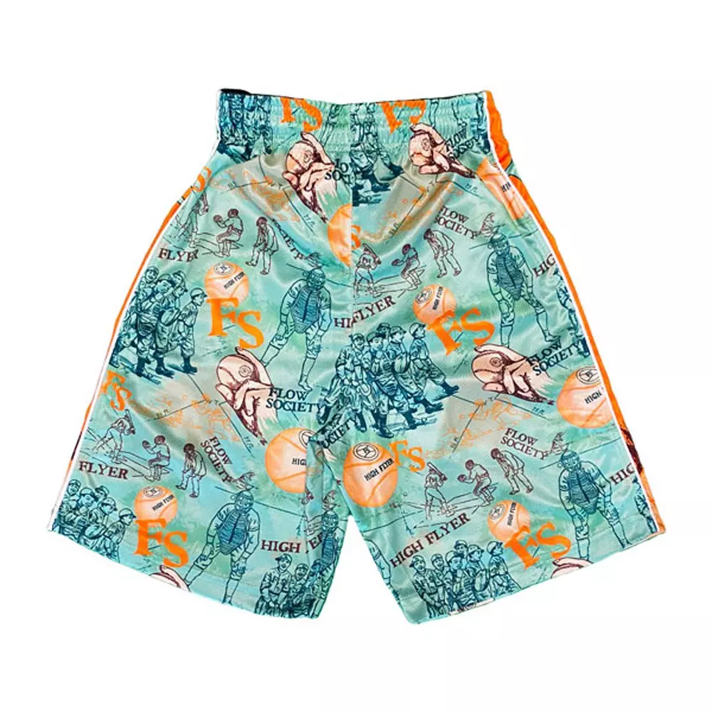 Flow Society Big Boys' Retro High Flyer Baseball Shorts -Mint - MINT