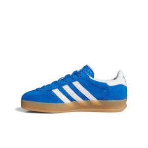adidas Originals Gazelle Indoor "Bluebird/Ftwr White/Gum 2" Preschool Boys' Shoe