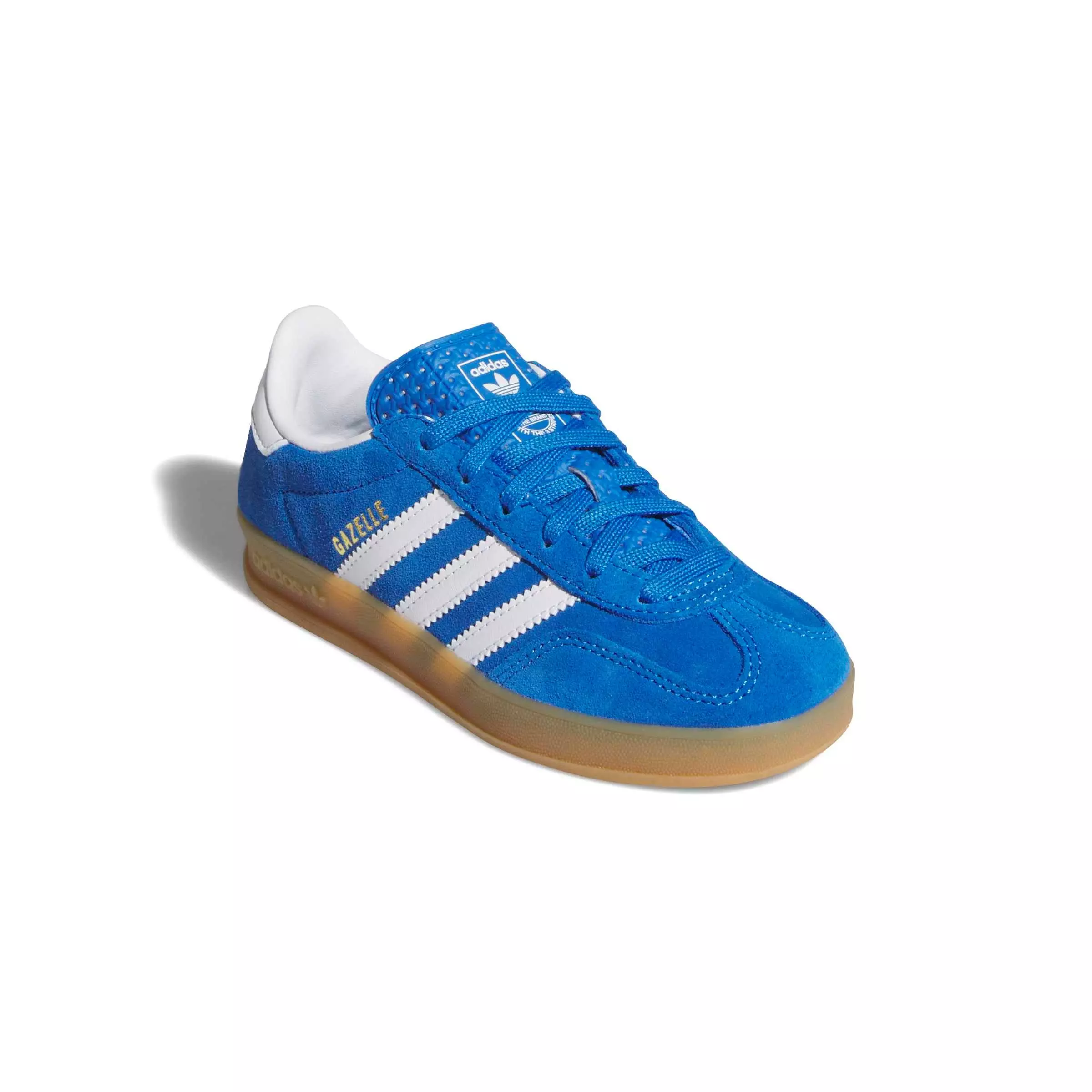 adidas Originals Gazelle Indoor "Bluebird/Ftwr White/Gum 2" Preschool Boys' Shoe - BLUEBIRD/WHITE/GUM