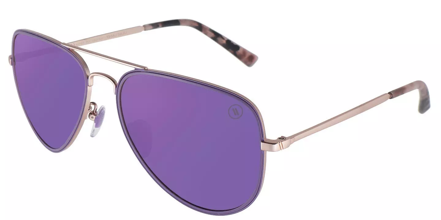 Blenders A Series Lilac Lacey Polarized Mirrored Sunglasses - PURPLE