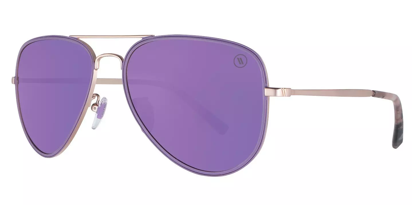 Blenders A Series Lilac Lacey Polarized Mirrored Sunglasses - PURPLE