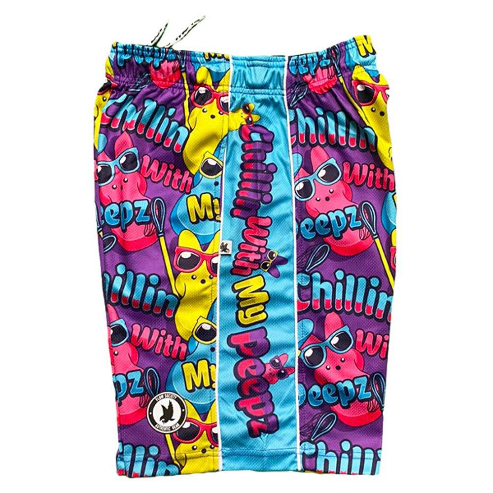 Flow Society Big Boys' Bunny Peepz Attack Shorts - Purple - PURPLE Thumbnail View 3