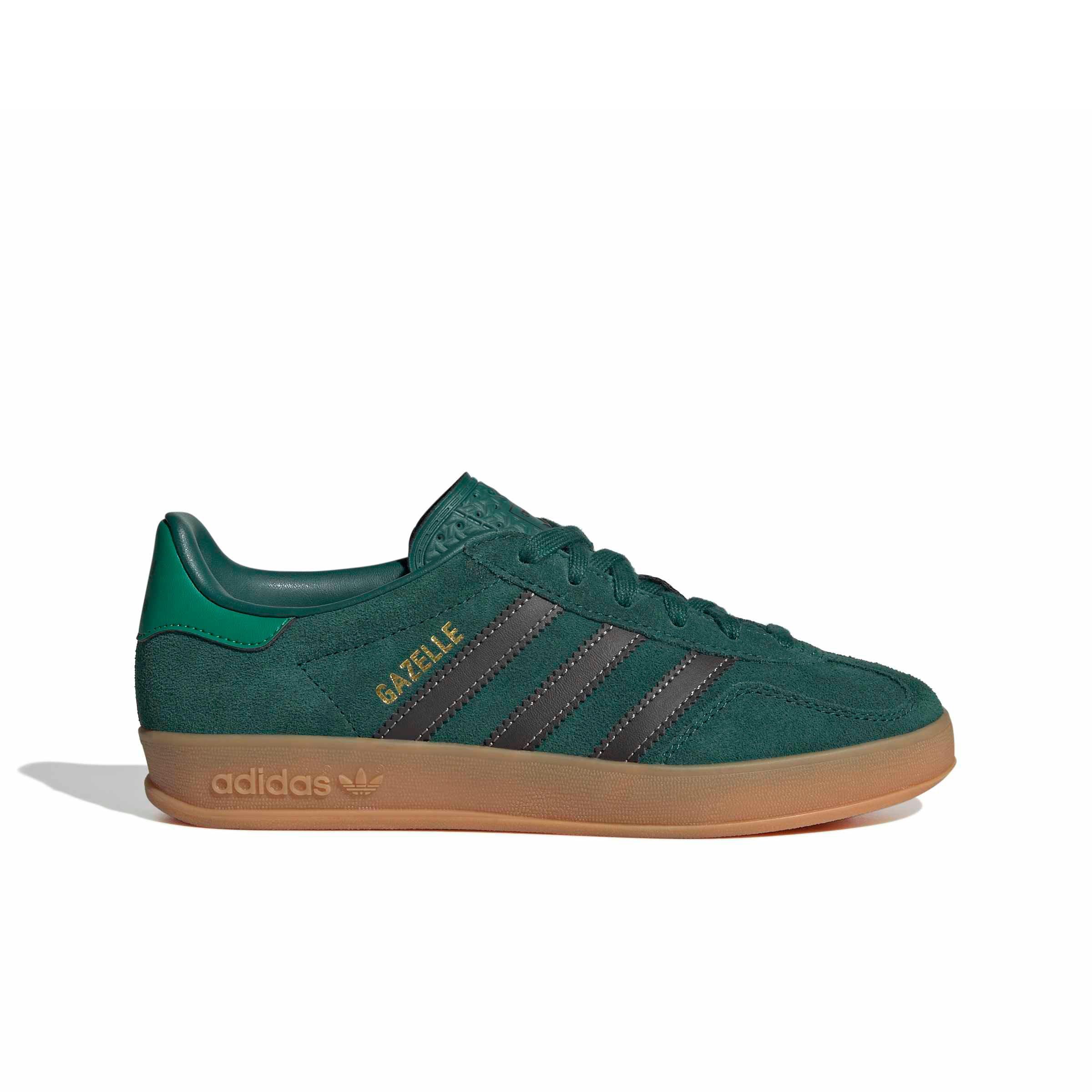 adidas Originals Gazelle Indoor "Collegiate Green/Aurora Coffee/Court Green" Grade School Boys' Shoe - GREEN/COFFEE/GREEN Thumbnail View 1
