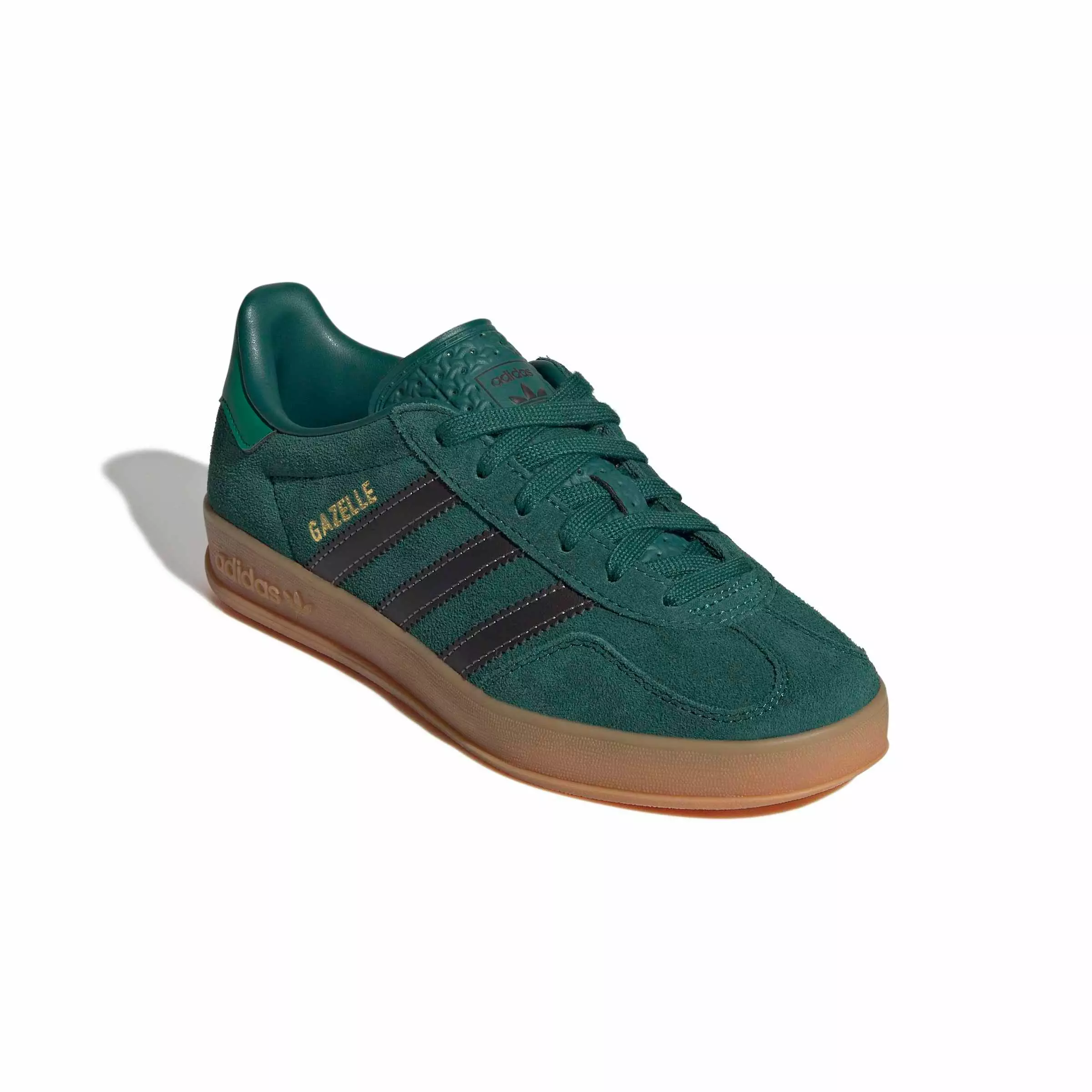 adidas Originals Gazelle Indoor "Collegiate Green/Aurora Coffee/Court Green" Grade School Boys' Shoe - GREEN/COFFEE/GREEN
