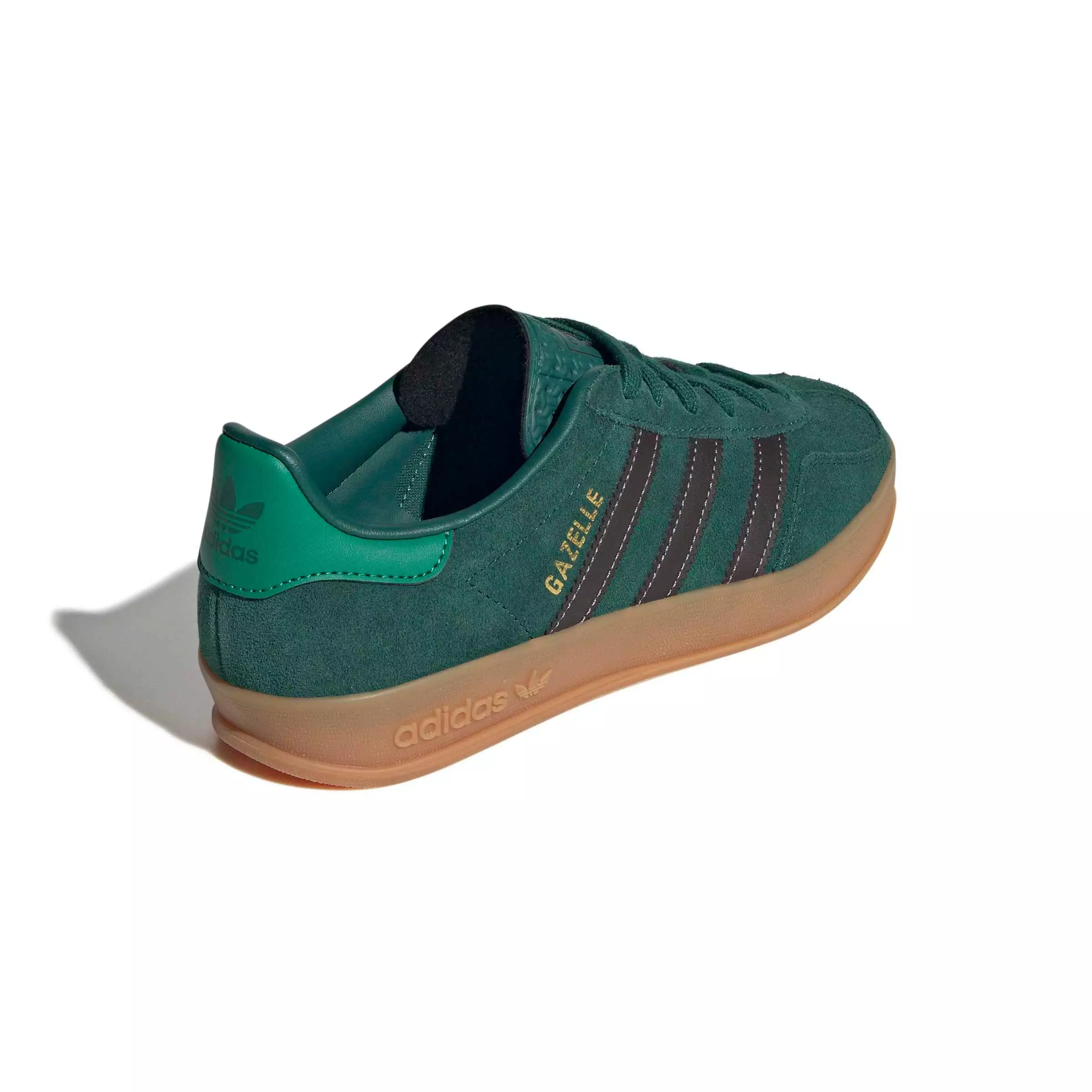 adidas Originals Gazelle Indoor "Collegiate Green/Aurora Coffee/Court Green" Grade School Boys' Shoe - GREEN/COFFEE/GREEN