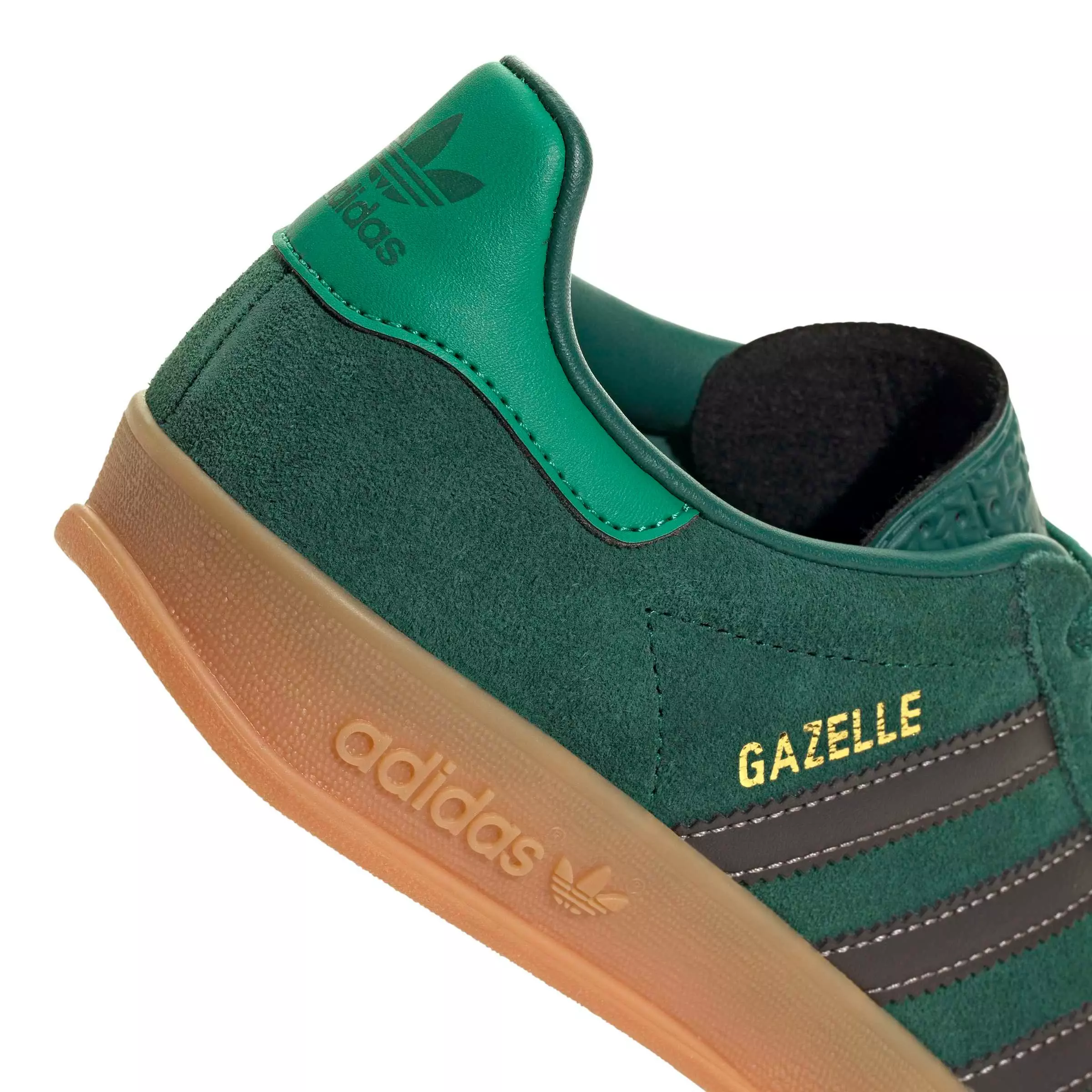 adidas Originals Gazelle Indoor "Collegiate Green/Aurora Coffee/Court Green" Grade School Boys' Shoe - GREEN/COFFEE/GREEN