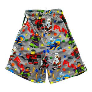 Flow Society Big Boys' Block Hockey Shorts -Grey