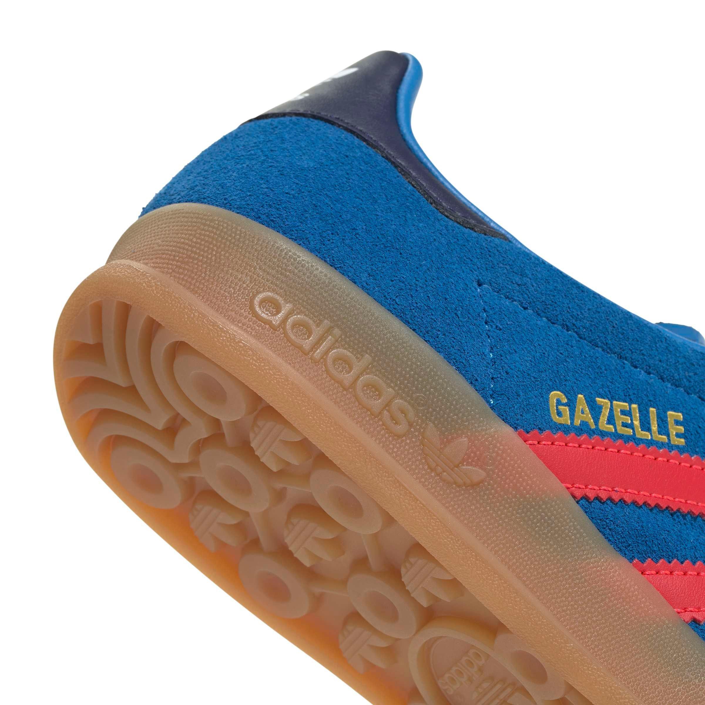 adidas Originals Gazelle Indoor "Lucid Ray Blue/Lucid Red/Gum 2" Grade School Boys' Shoe - BLUE/RED/GUM Thumbnail View 7