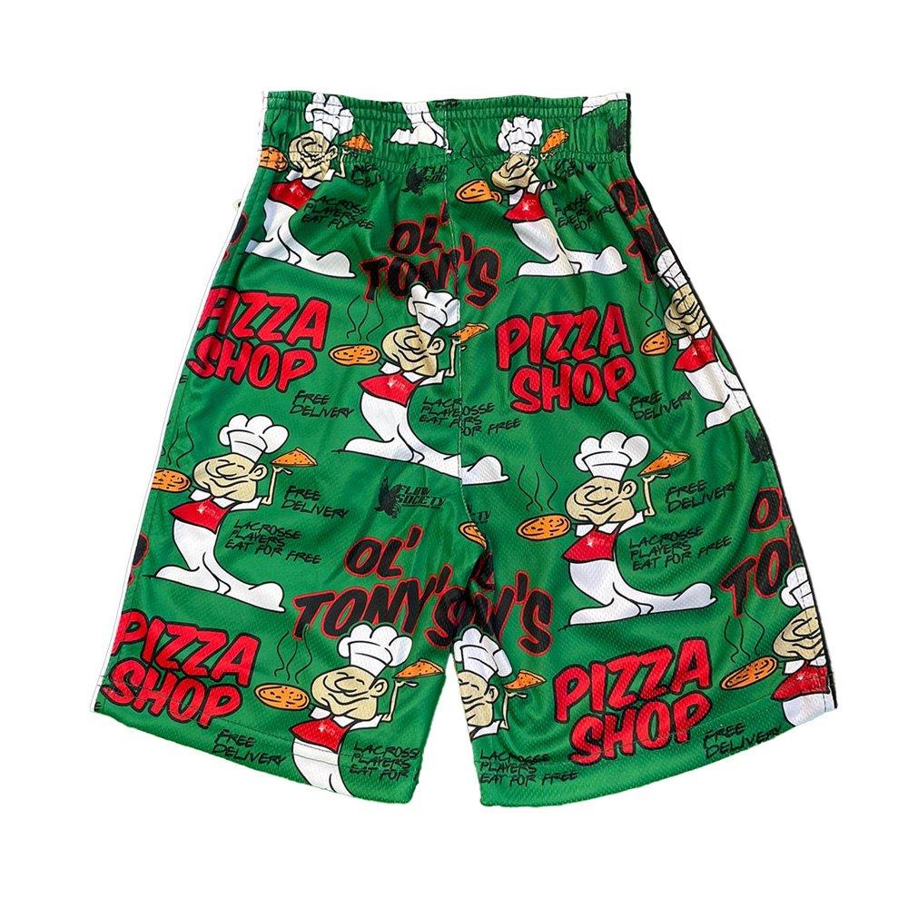 Flow Society Pizza Shop Big Boys' Green Shorts