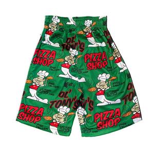 Flow Society Big Boys' Pizza Shop Shorts -Green