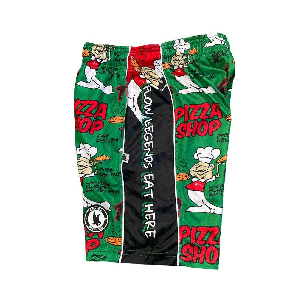 Flow Society Big Boys' Pizza Shop Shorts - Green - GREEN Thumbnail View 3