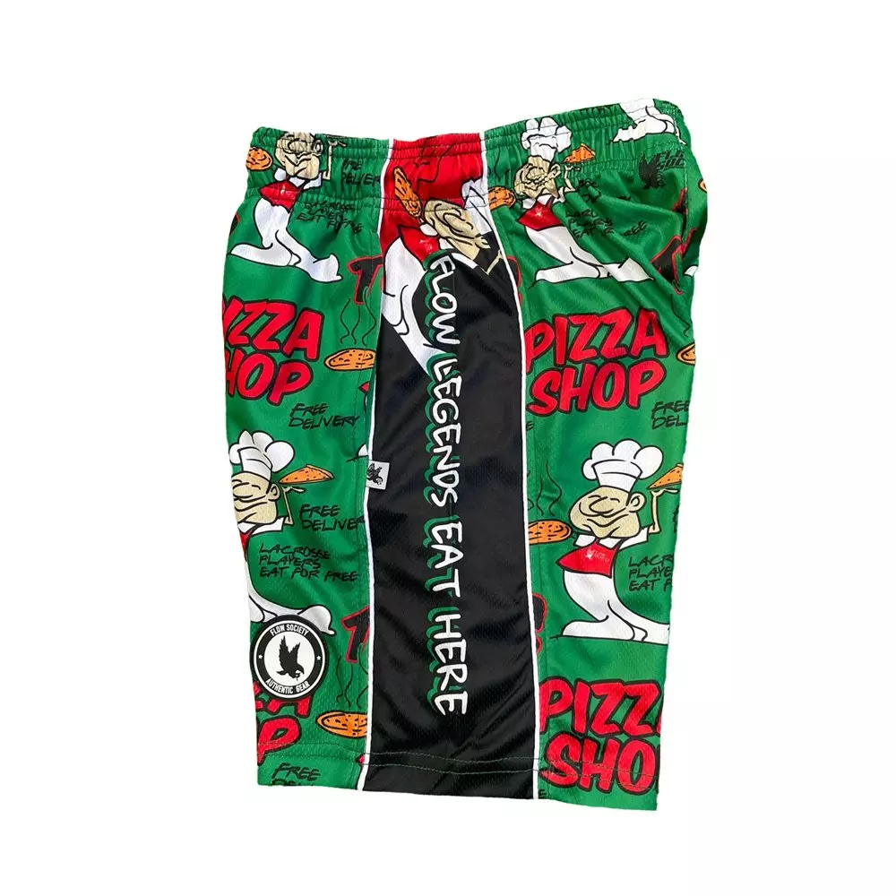 Flow Society Big Boys' Pizza Shop Shorts - Green - GREEN