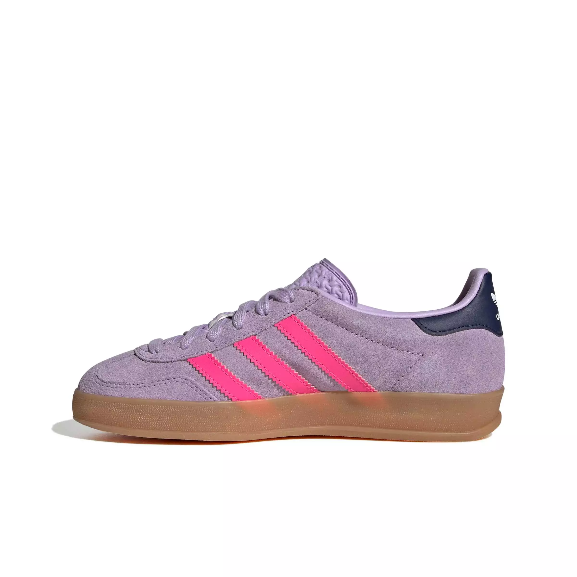 adidas Originals Gazelle Indoor "Powder Plum/Lucid Pink/Gum 2" Grade School Girls' Shoe - PLUM/PINK/GUM