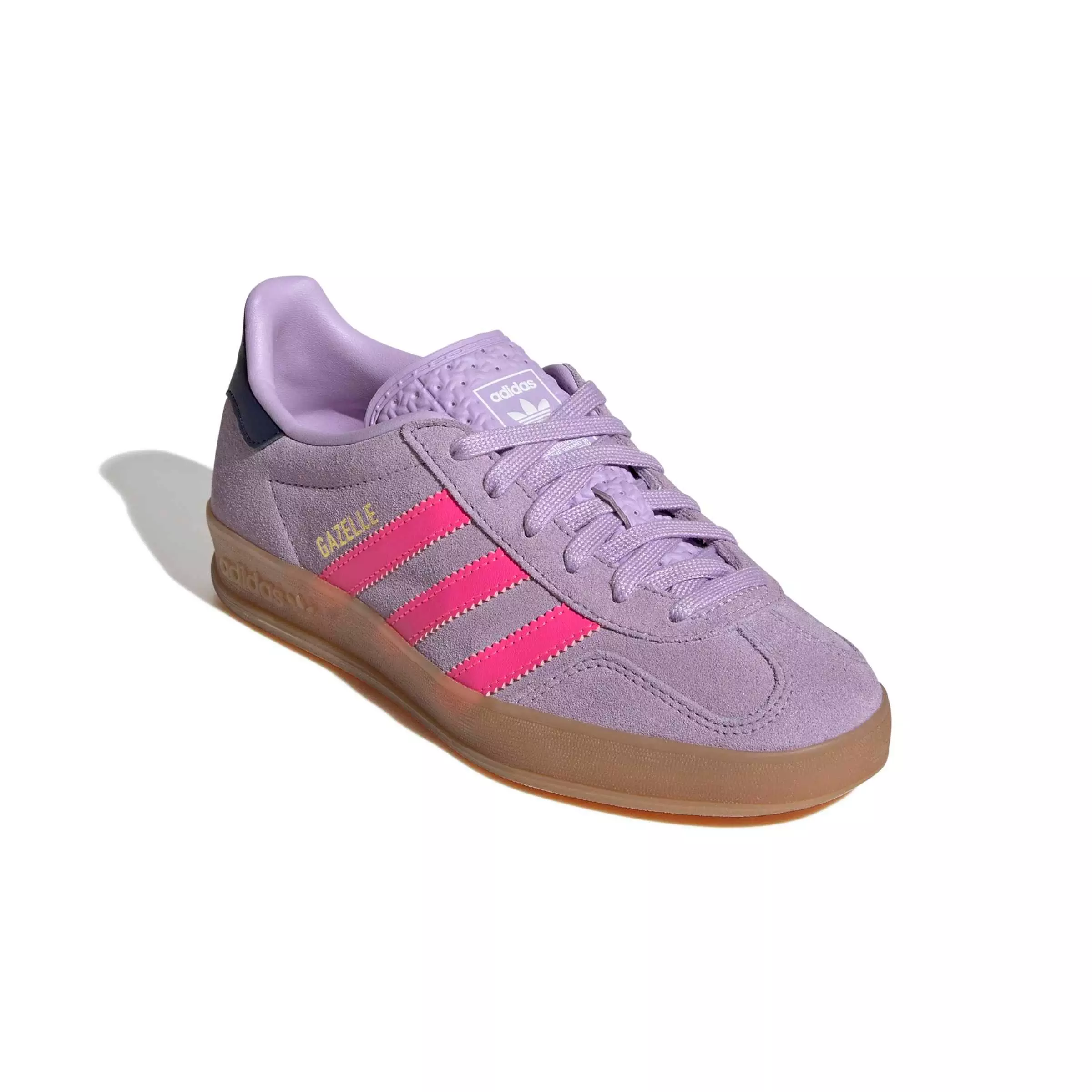 adidas Originals Gazelle Indoor "Powder Plum/Lucid Pink/Gum 2" Grade School Girls' Shoe - PLUM/PINK/GUM