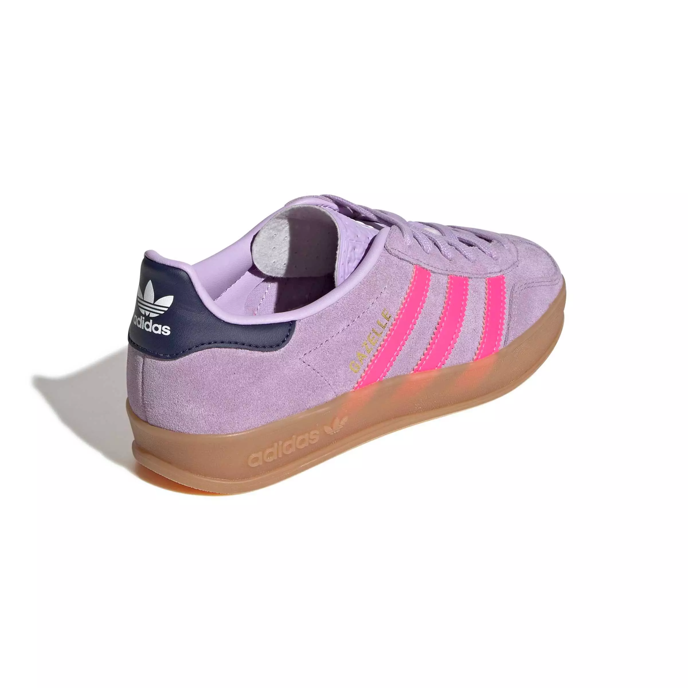 adidas Originals Gazelle Indoor "Powder Plum/Lucid Pink/Gum 2" Grade School Girls' Shoe - PLUM/PINK/GUM