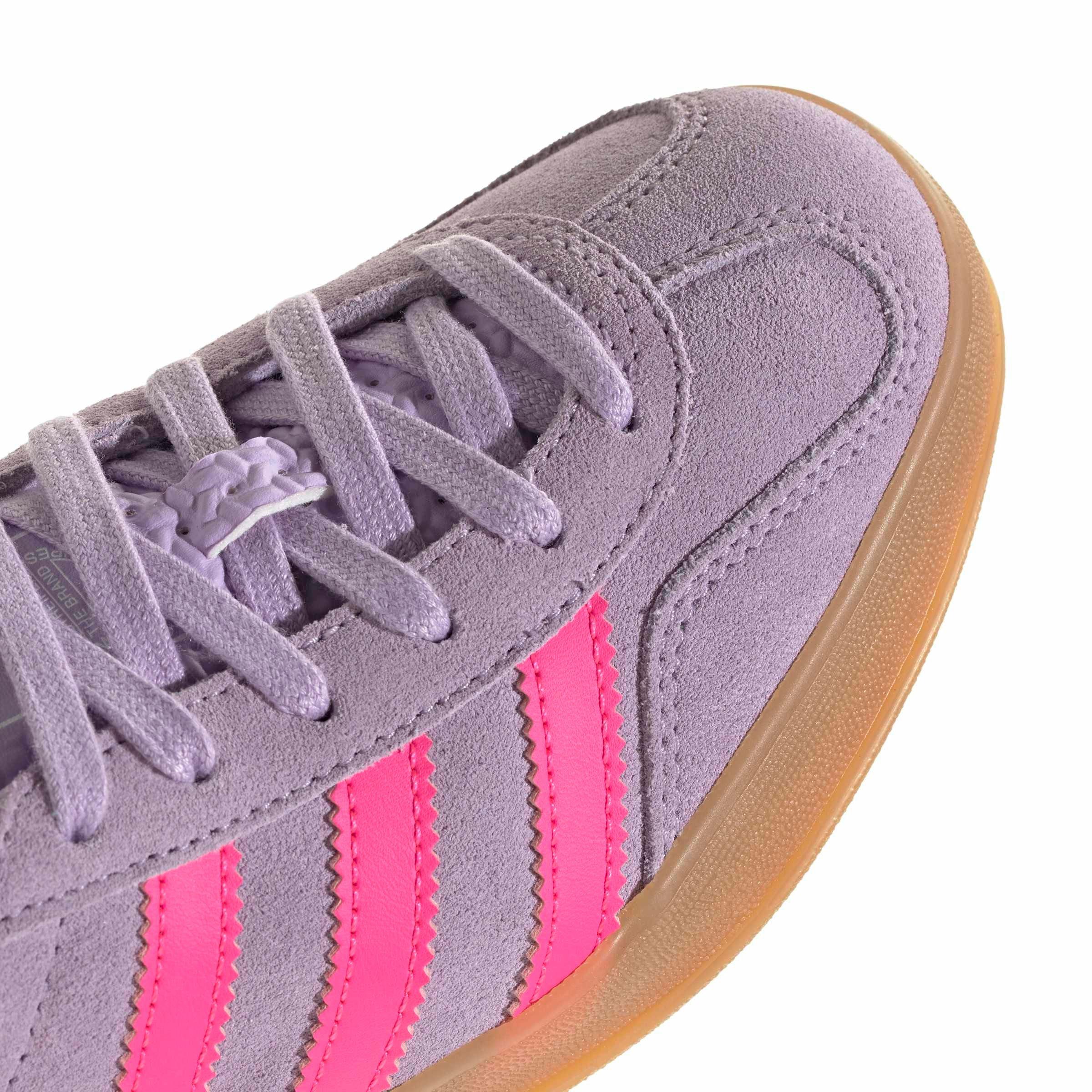 adidas Originals Gazelle Indoor "Powder Plum/Lucid Pink/Gum 2" Grade School Girls' Shoe - PLUM/PINK/GUM Thumbnail View 8
