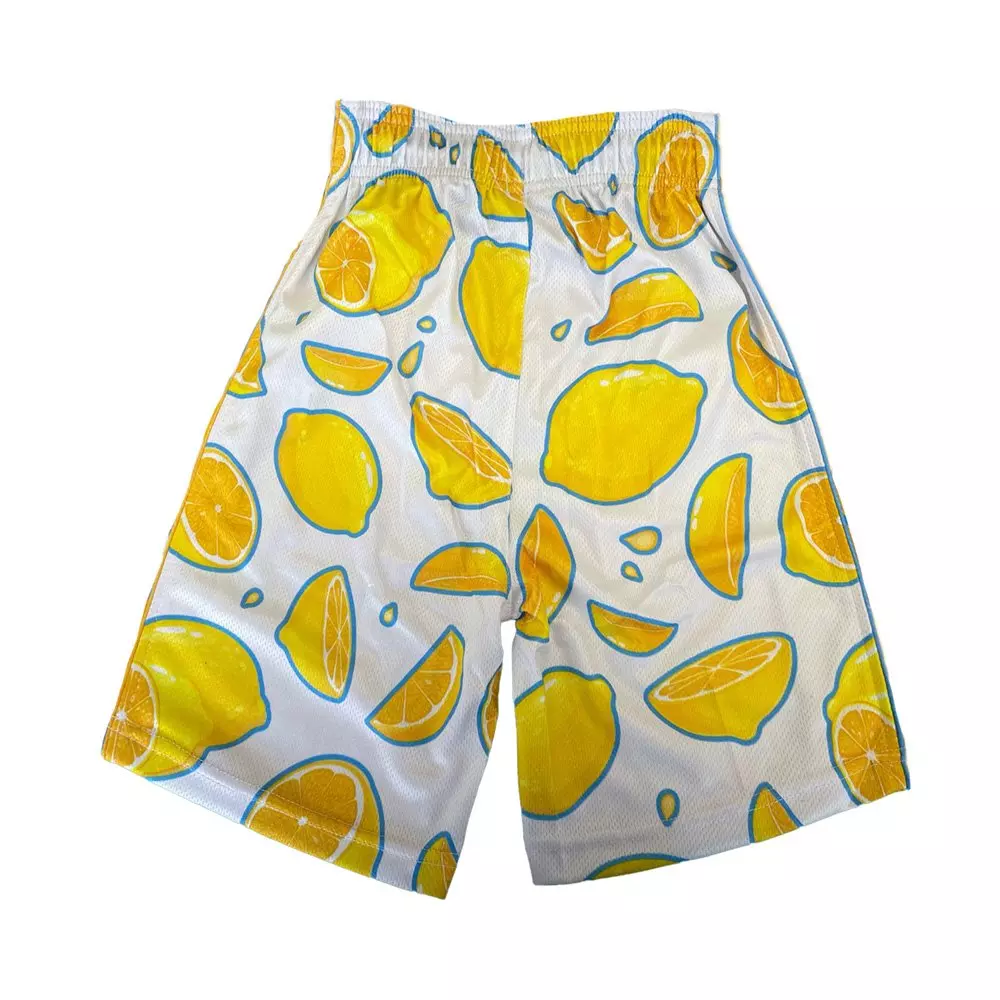 Flow Society Big Boys' Lemon Squeeze Shorts - White - WHITE