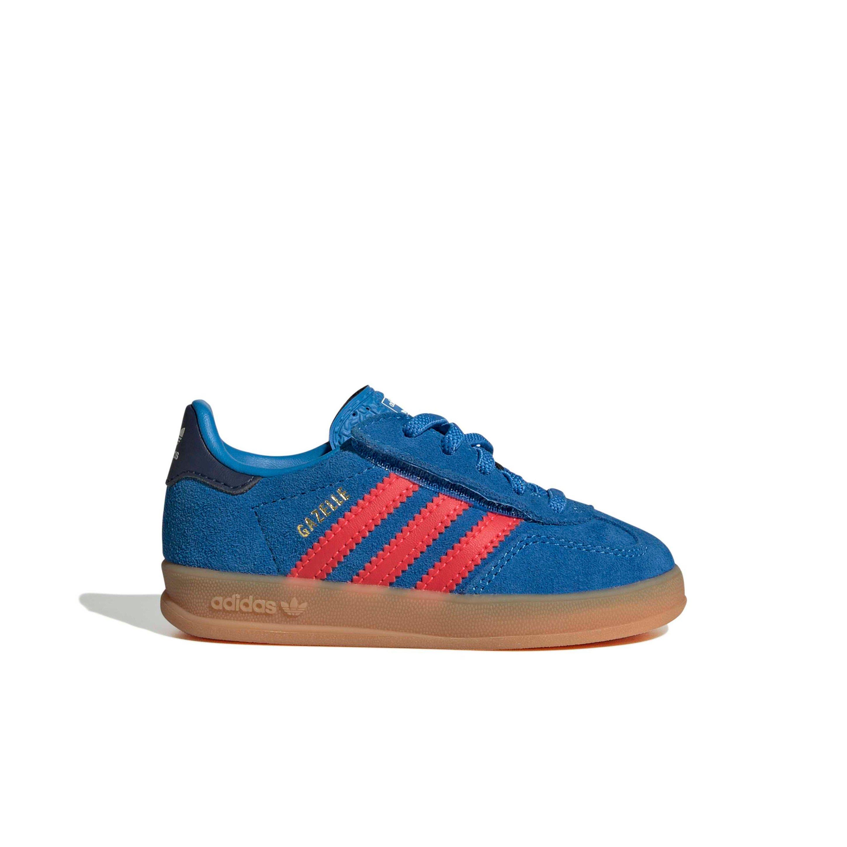 adidas Originals Gazelle Indoor CCEL "Lucid Ray Blue/Lucid Red/Gum 2" Infant Boys' Shoe - BLUE/RED/GUM Thumbnail View 1