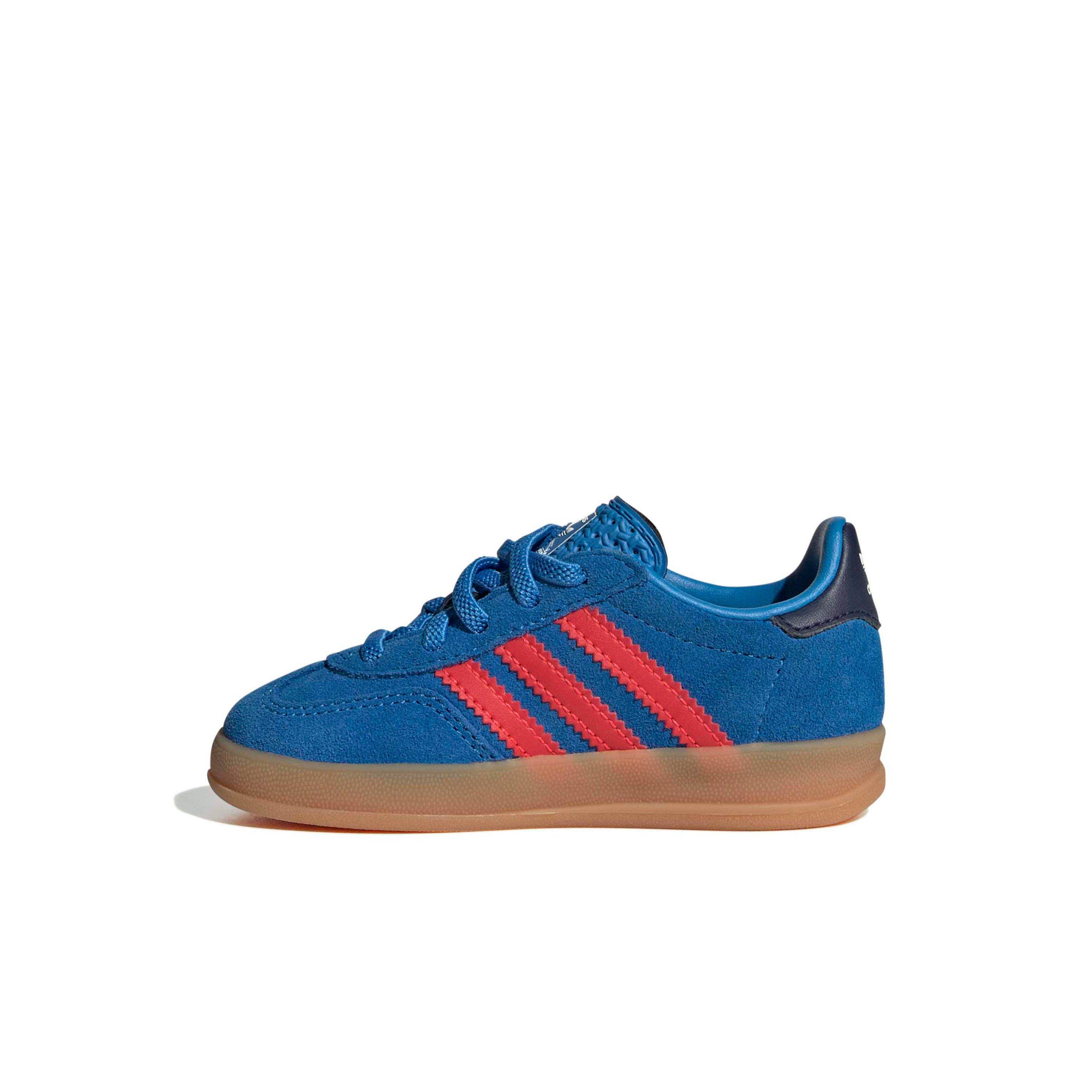 adidas Originals Gazelle Indoor CCEL "Lucid Ray Blue/Lucid Red/Gum 2" Infant Boys' Shoe - BLUE/RED/GUM Thumbnail View 2