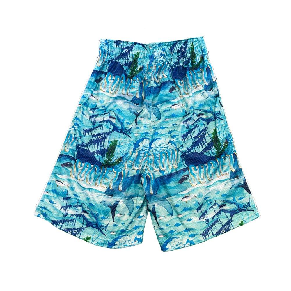 Flow Society Great White Shipwreck Big Boys' Blue Shorts