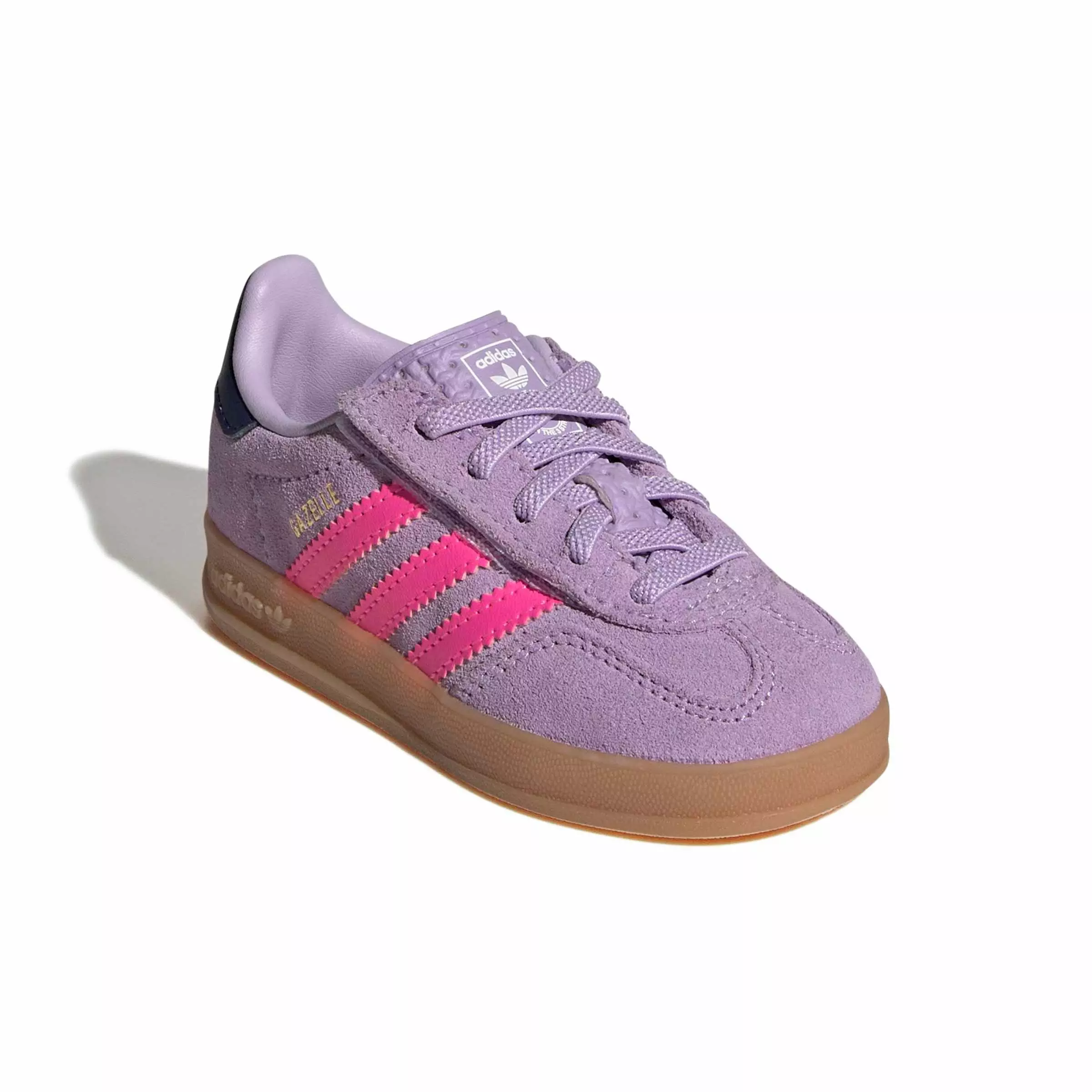 adidas Originals Gazelle Indoor CCEL "Powder Plum/Lucid Pink/Gum 2" Infant Girls' Shoe - PLUM/PINK/GUM