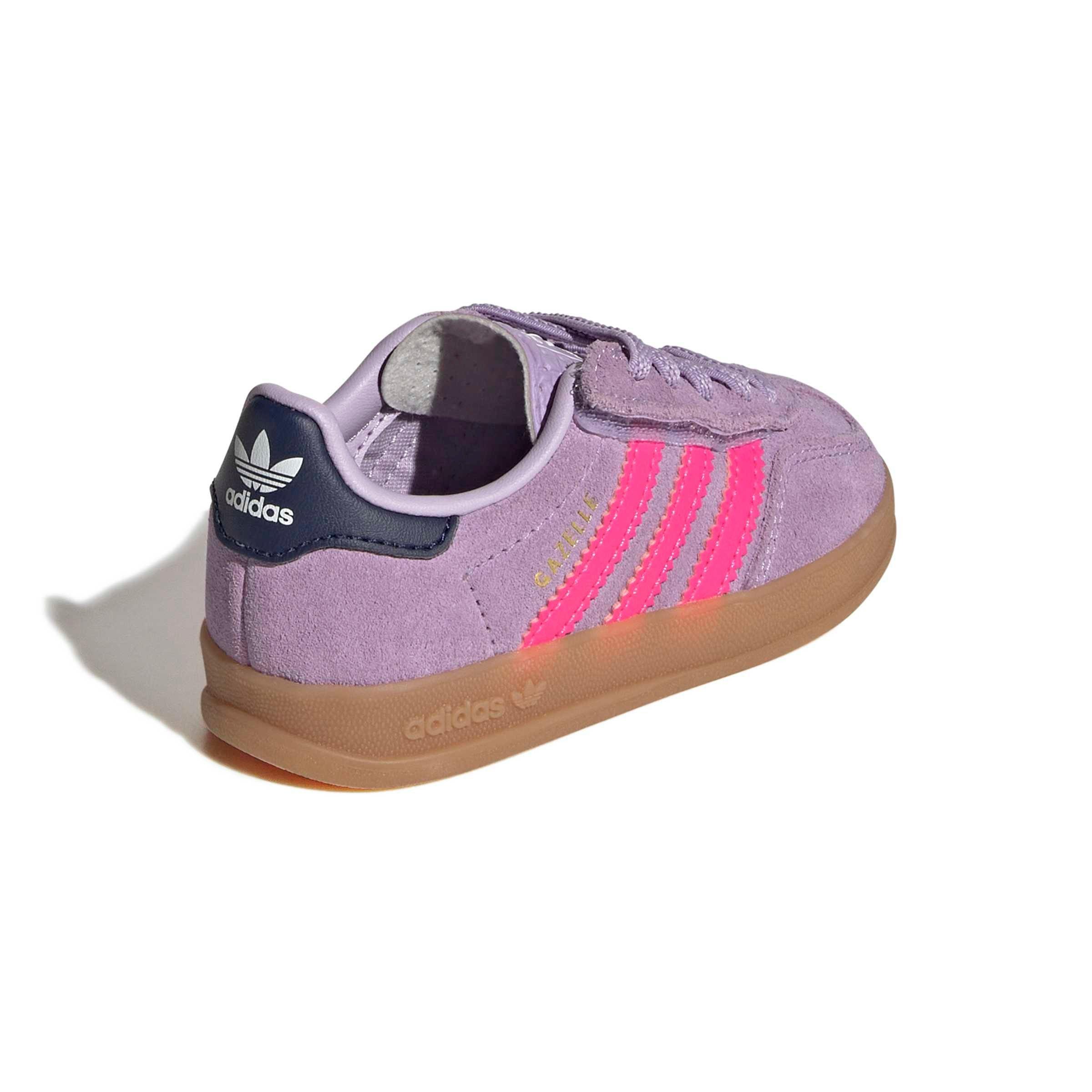 adidas Originals Gazelle Indoor CCEL "Powder Plum/Lucid Pink/Gum 2" Infant Girls' Shoe - PLUM/PINK/GUM Thumbnail View 4