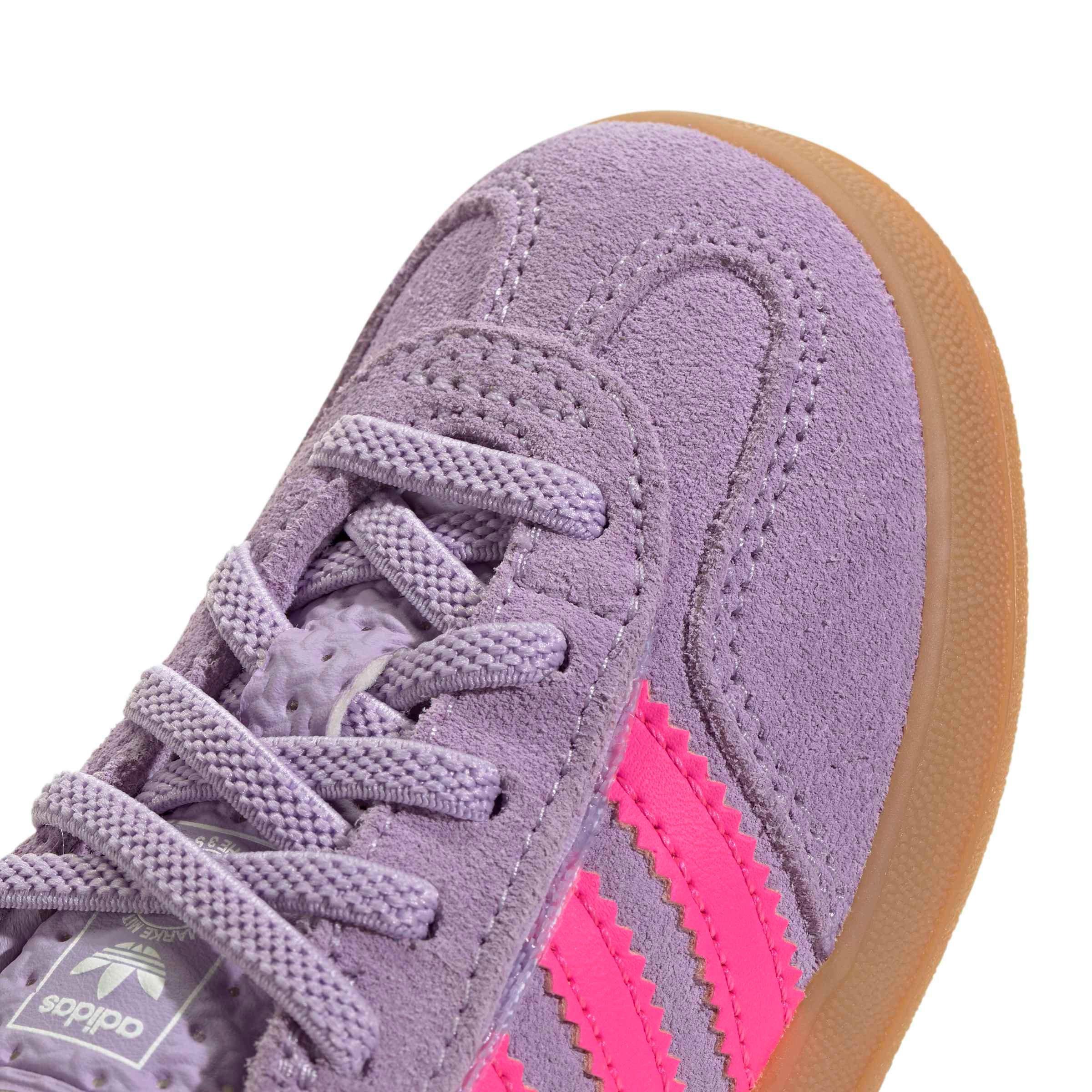 adidas Originals Gazelle Indoor CCEL "Powder Plum/Lucid Pink/Gum 2" Infant Girls' Shoe - PLUM/PINK/GUM Thumbnail View 7