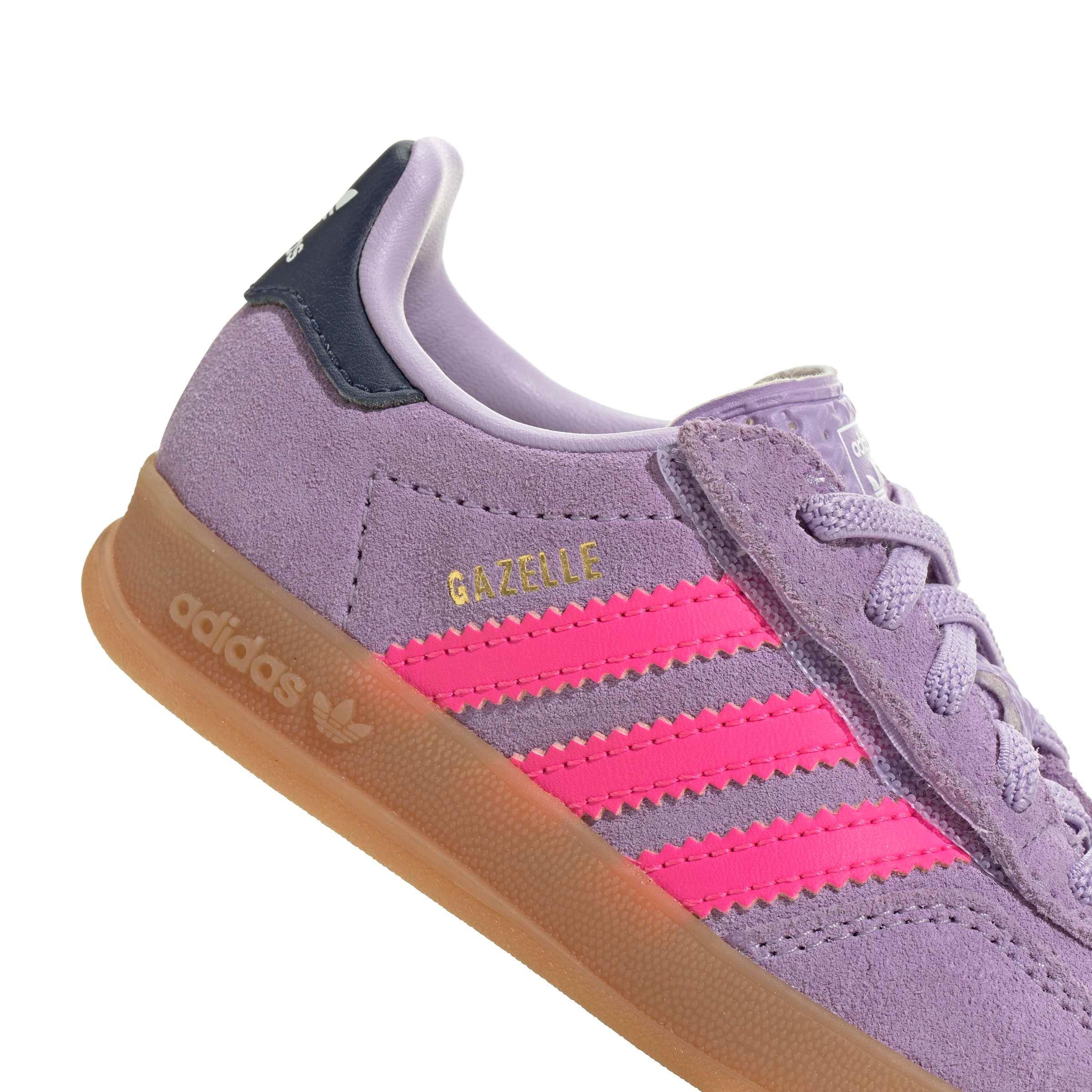adidas Originals Gazelle Indoor CCEL "Powder Plum/Lucid Pink/Gum 2" Infant Girls' Shoe - PLUM/PINK/GUM Thumbnail View 8