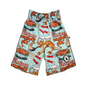Flow Society Big Boys' Shrimp Fried Rice Society Shorts -Blue