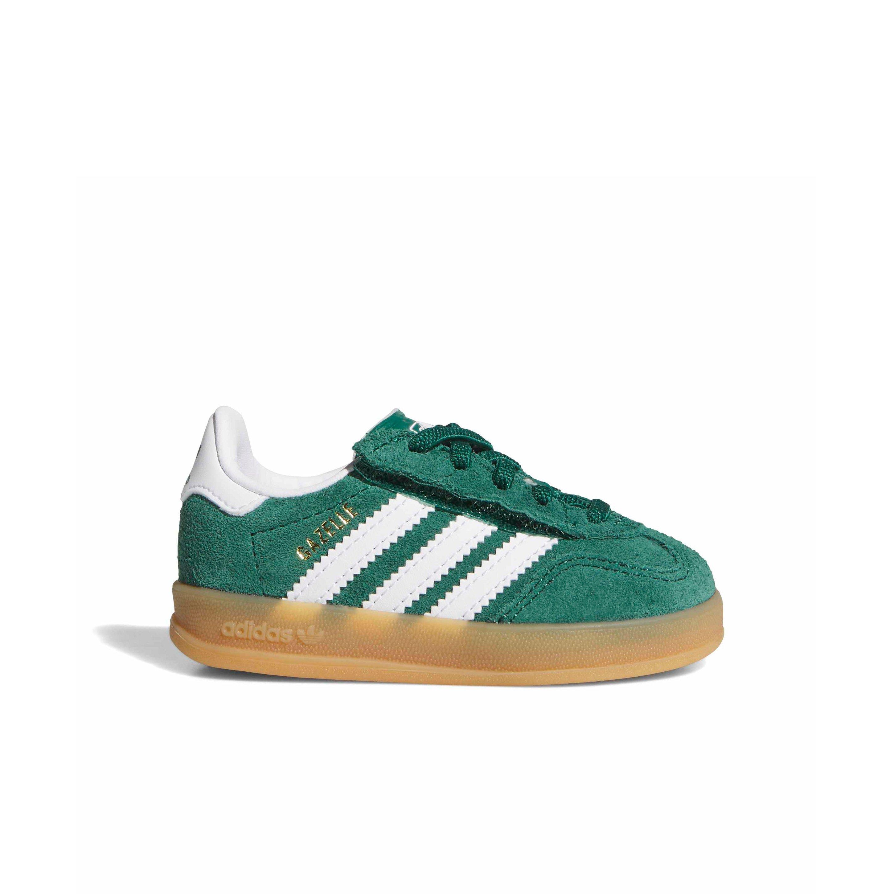 adidas Originals Gazelle Indoor CCEL "Collegiate Green/Ftwr White/Gum 2" Infant Boys' Shoe - GREEN/WHITE/GUM Thumbnail View 1