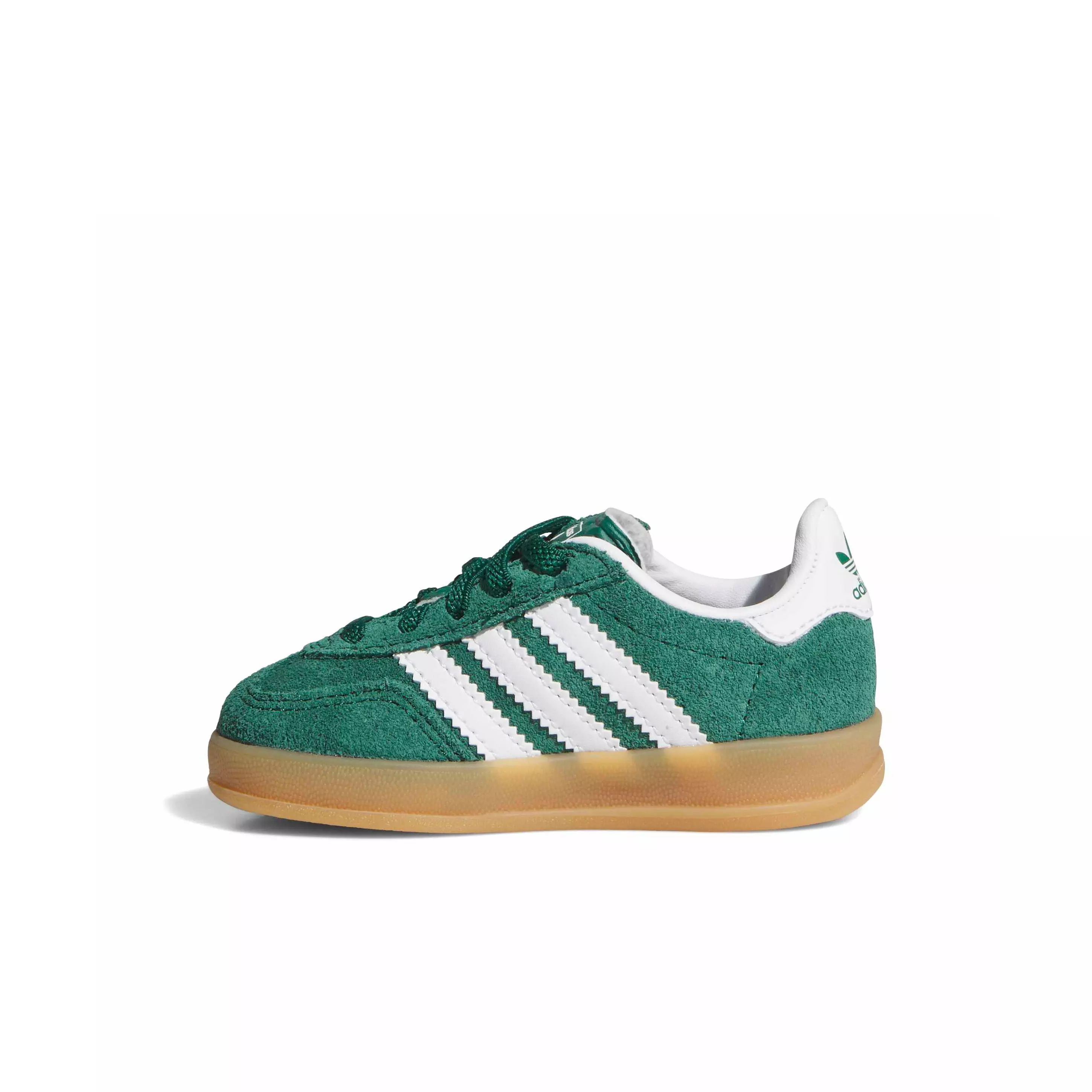 adidas Originals Gazelle Indoor CCEL "Collegiate Green/Ftwr White/Gum 2" Infant Boys' Shoe - GREEN/WHITE/GUM
