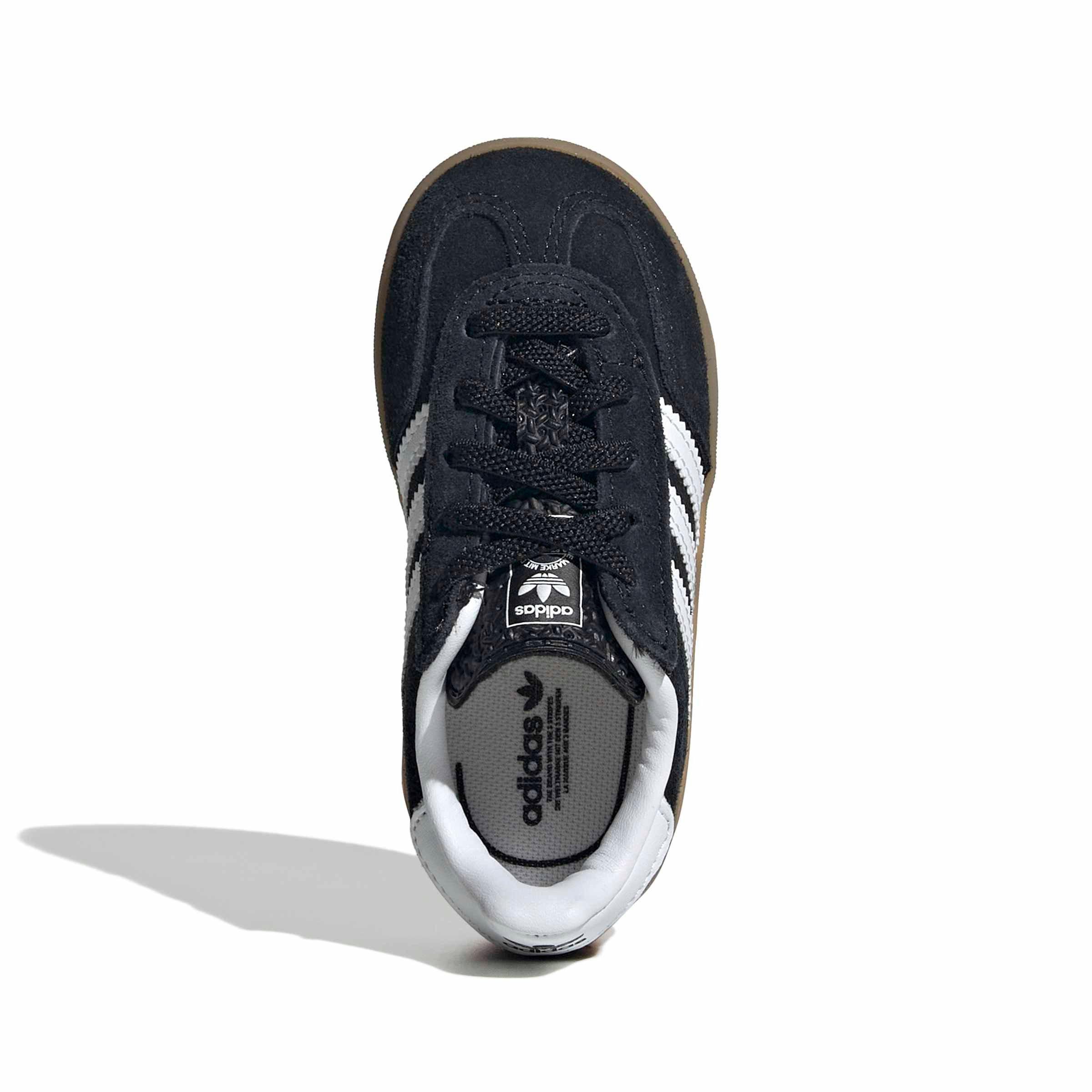 adidas Originals Gazelle Indoor CCEL "Core Black/Ftwr White/Gum 2" Infant Boys' Shoe - BLACK/WHITE/GUM Thumbnail View 5