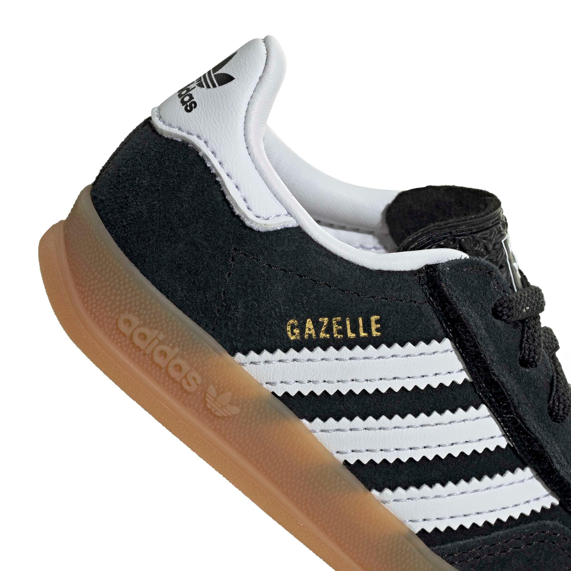 adidas Originals Gazelle Indoor CCEL "Core Black/Ftwr White/Gum 2" Infant Boys' Shoe - BLACK/WHITE/GUM Thumbnail View 8