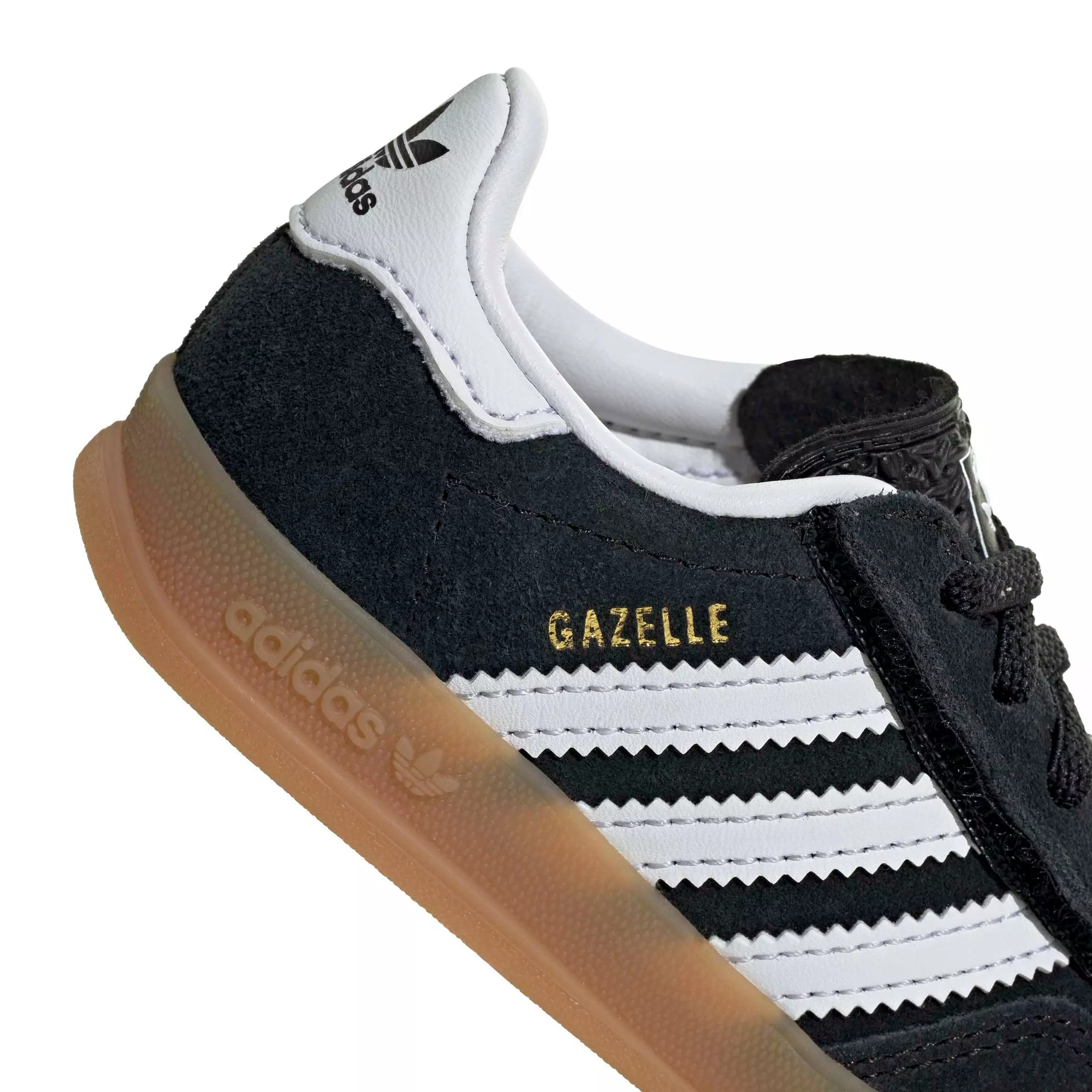 adidas Originals Gazelle Indoor CCEL "Core Black/Ftwr White/Gum 2" Infant Boys' Shoe - BLACK/WHITE/GUM