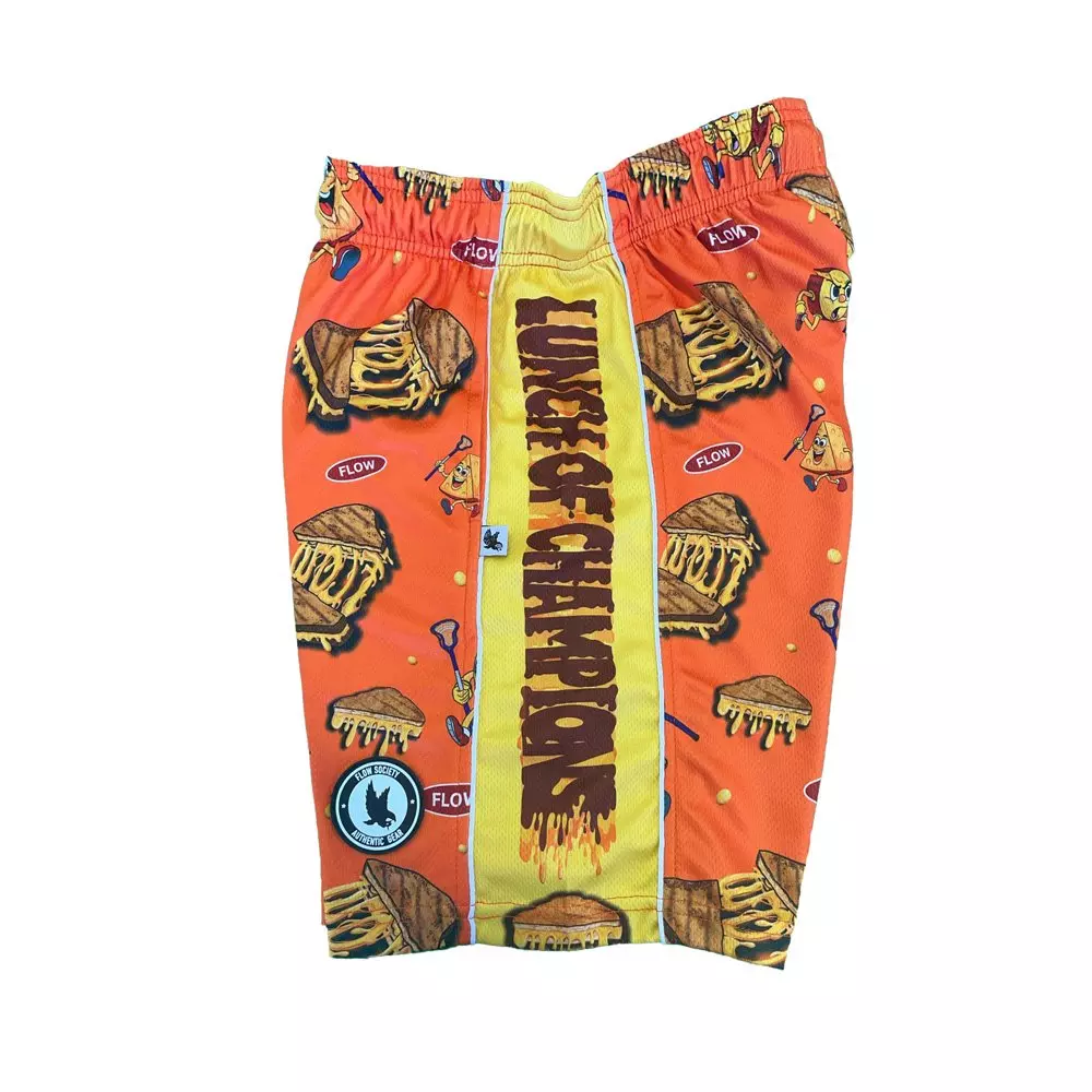 Flow Society Big Boys' Grilled Cheese Lax Shorts -Orange - ORANGE