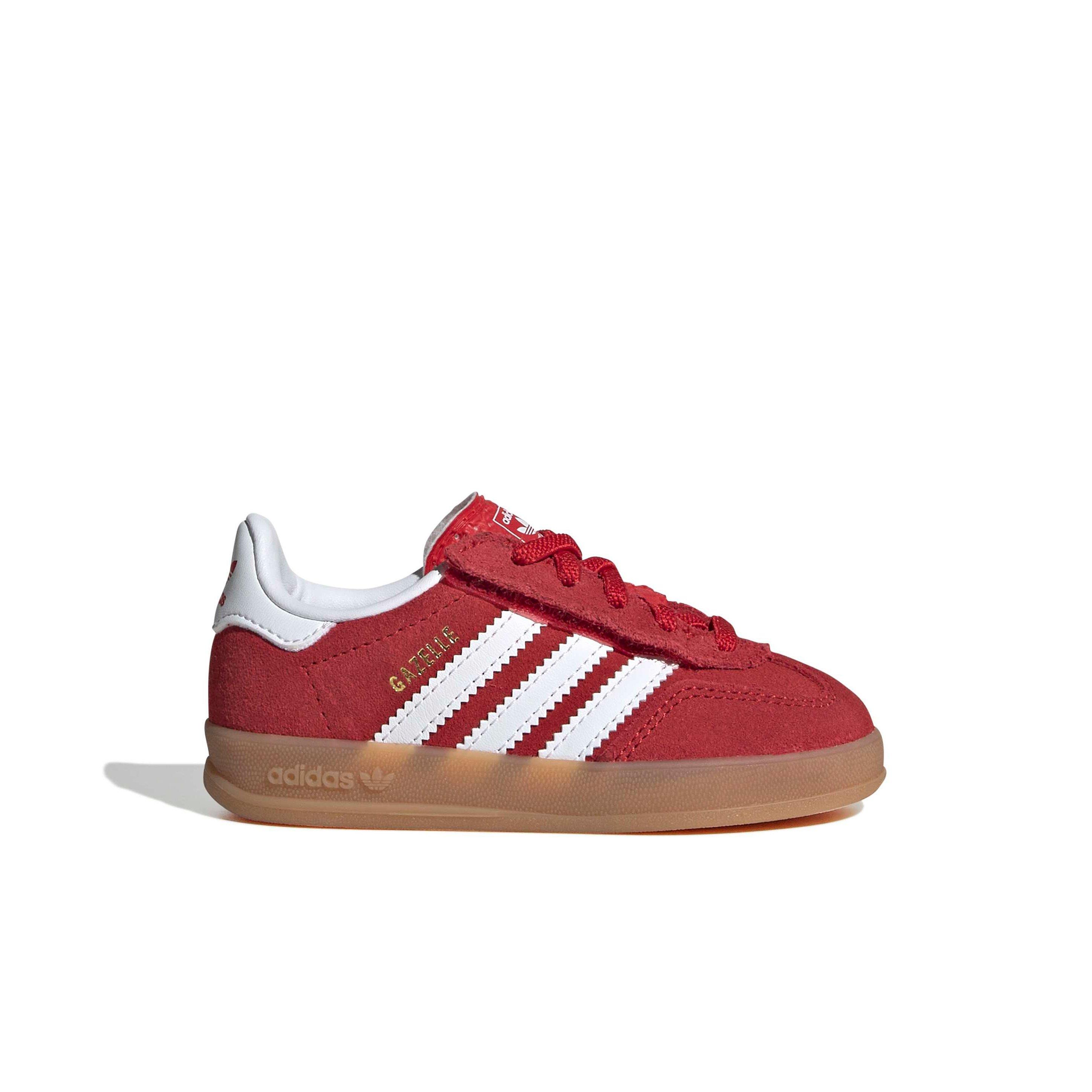 adidas Originals Gazelle Indoor CCEL "Better Scarlet/Ftwr White/Gum 2" Infant Boys' Shoe - SCARLET/WHITE/GUM Thumbnail View 1