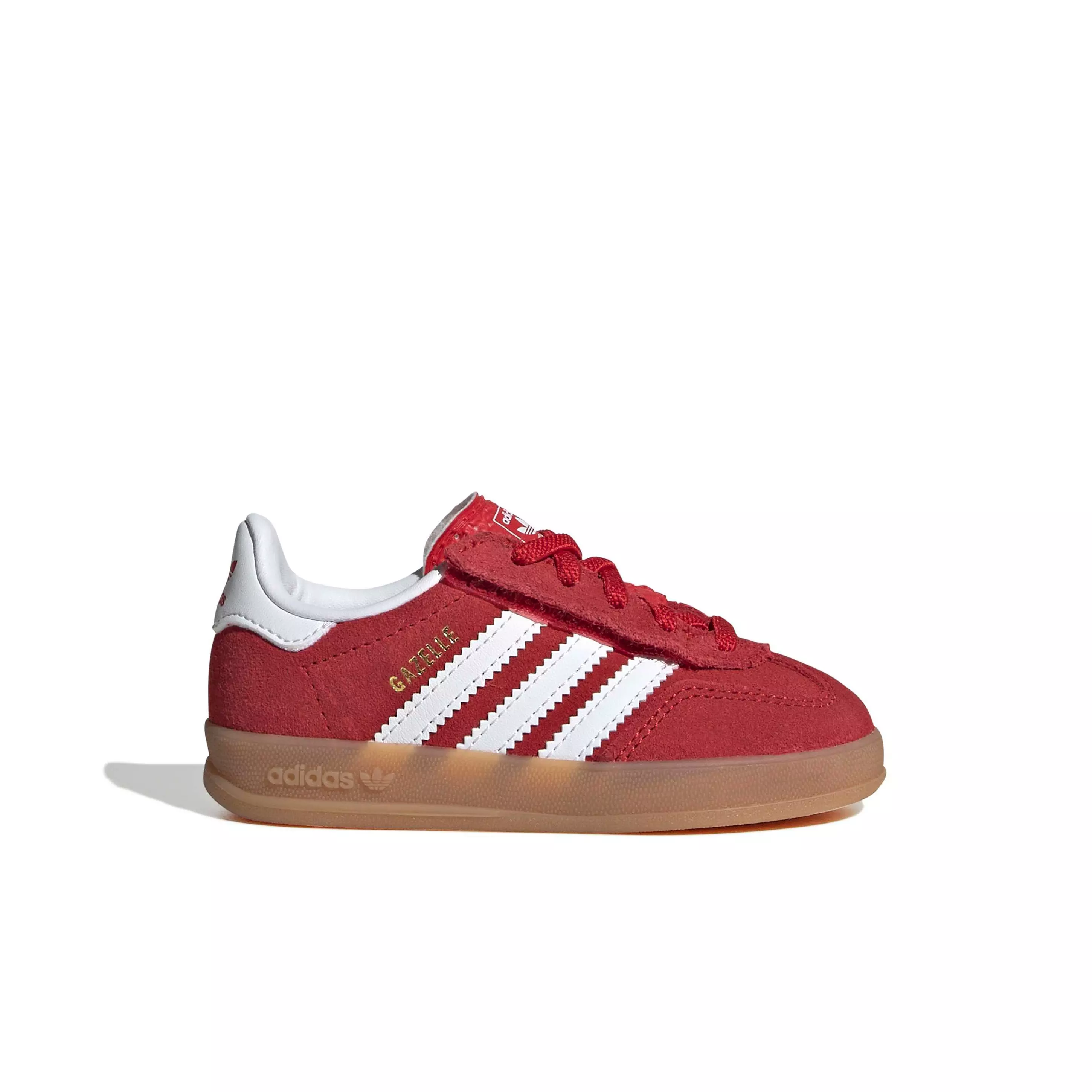 adidas Originals Gazelle Indoor CCEL "Better Scarlet/Ftwr White/Gum 2" Infant Boys' Shoe - SCARLET/WHITE/GUM
