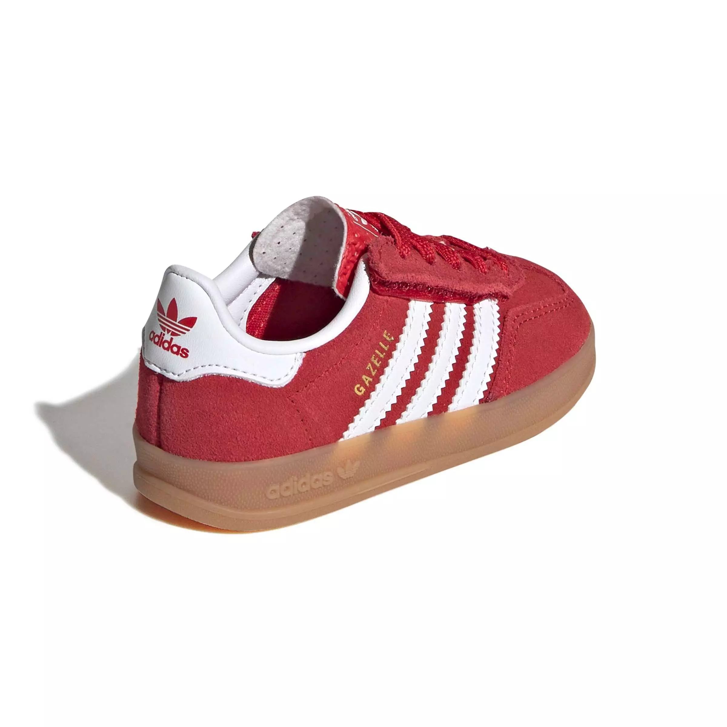 adidas Originals Gazelle Indoor CCEL "Better Scarlet/Ftwr White/Gum 2" Infant Boys' Shoe - SCARLET/WHITE/GUM