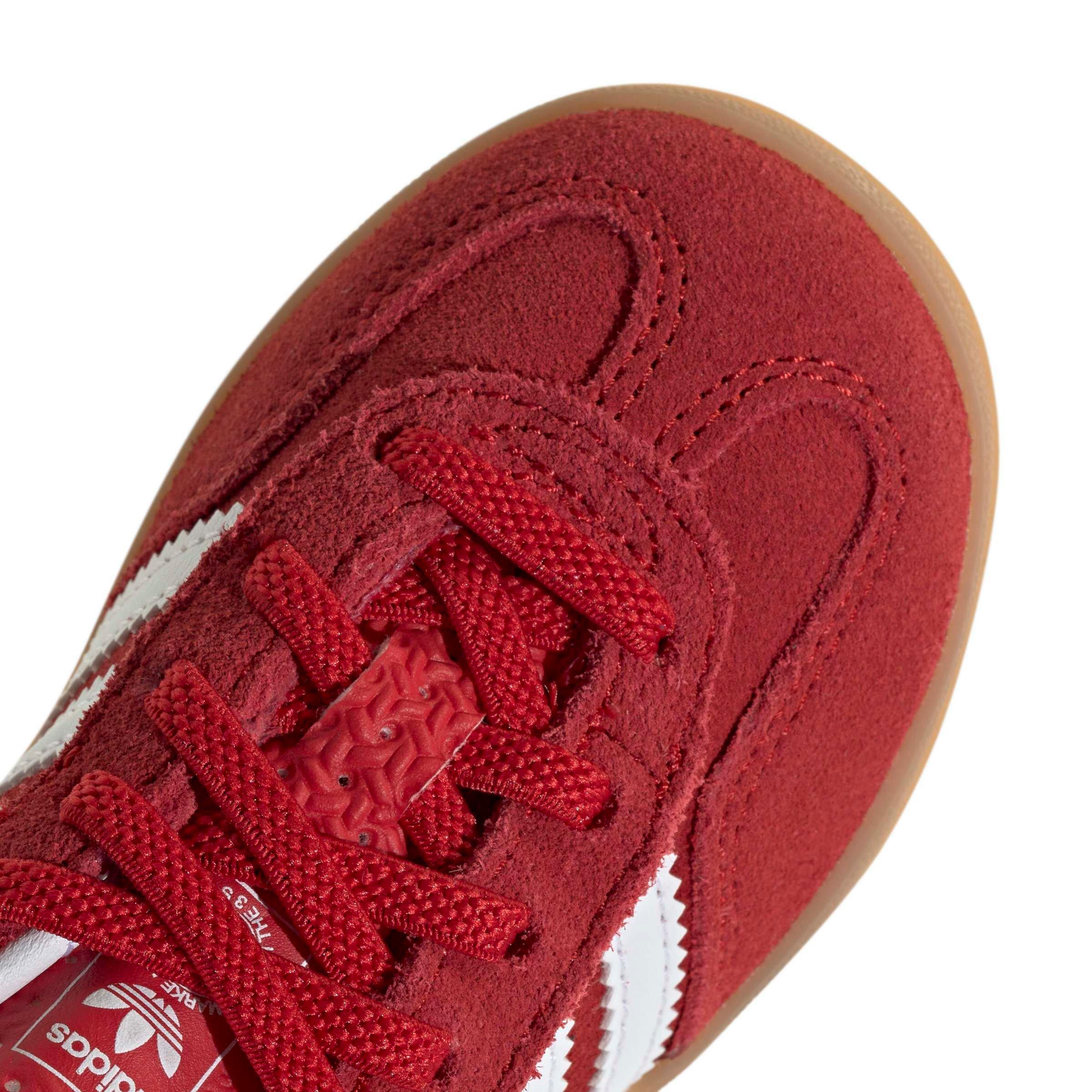 adidas Originals Gazelle Indoor CCEL "Better Scarlet/Ftwr White/Gum 2" Infant Boys' Shoe - SCARLET/WHITE/GUM Thumbnail View 7