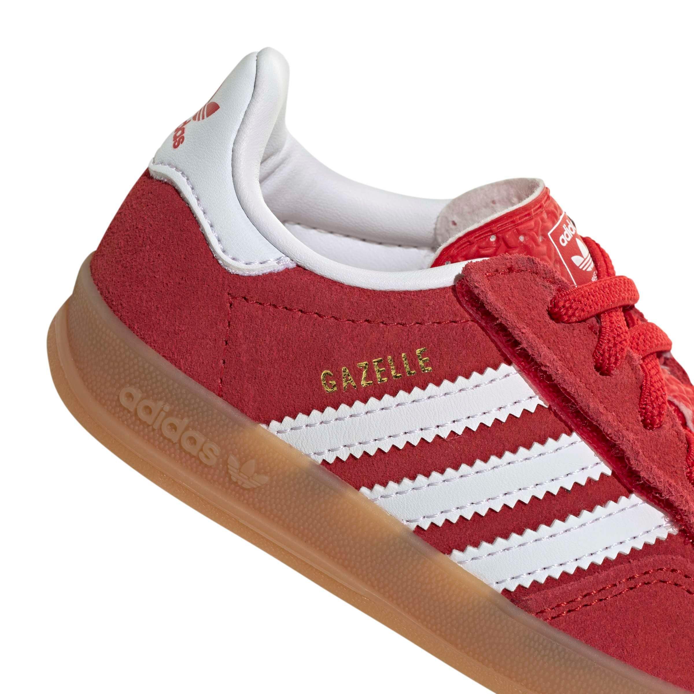 adidas Originals Gazelle Indoor CCEL "Better Scarlet/Ftwr White/Gum 2" Infant Boys' Shoe - SCARLET/WHITE/GUM Thumbnail View 8
