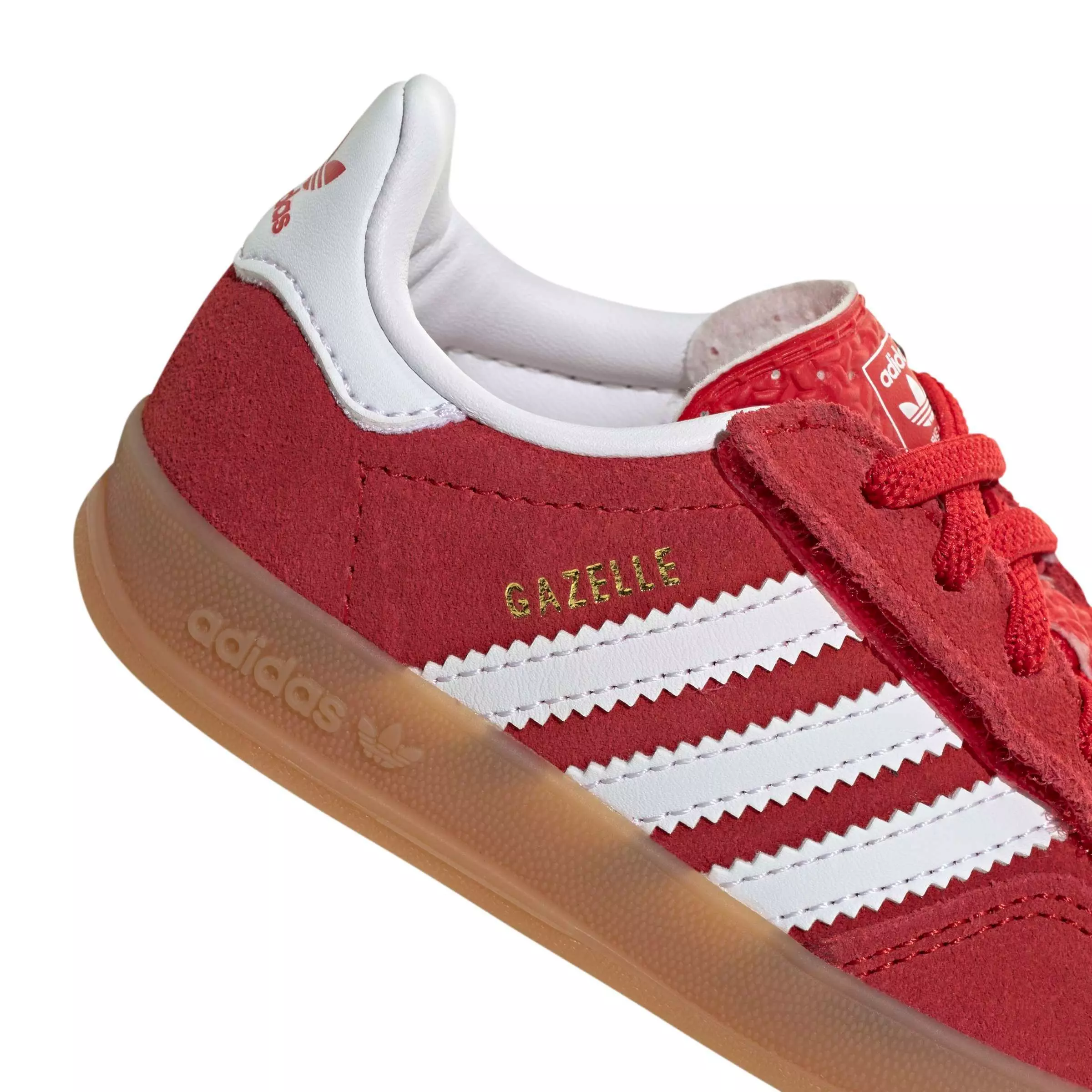 adidas Originals Gazelle Indoor CCEL "Better Scarlet/Ftwr White/Gum 2" Infant Boys' Shoe - SCARLET/WHITE/GUM