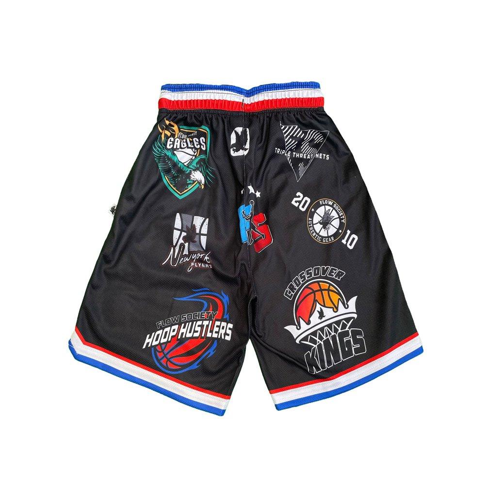 Flow Society Flogos Basketball Big Boys' Black Shorts